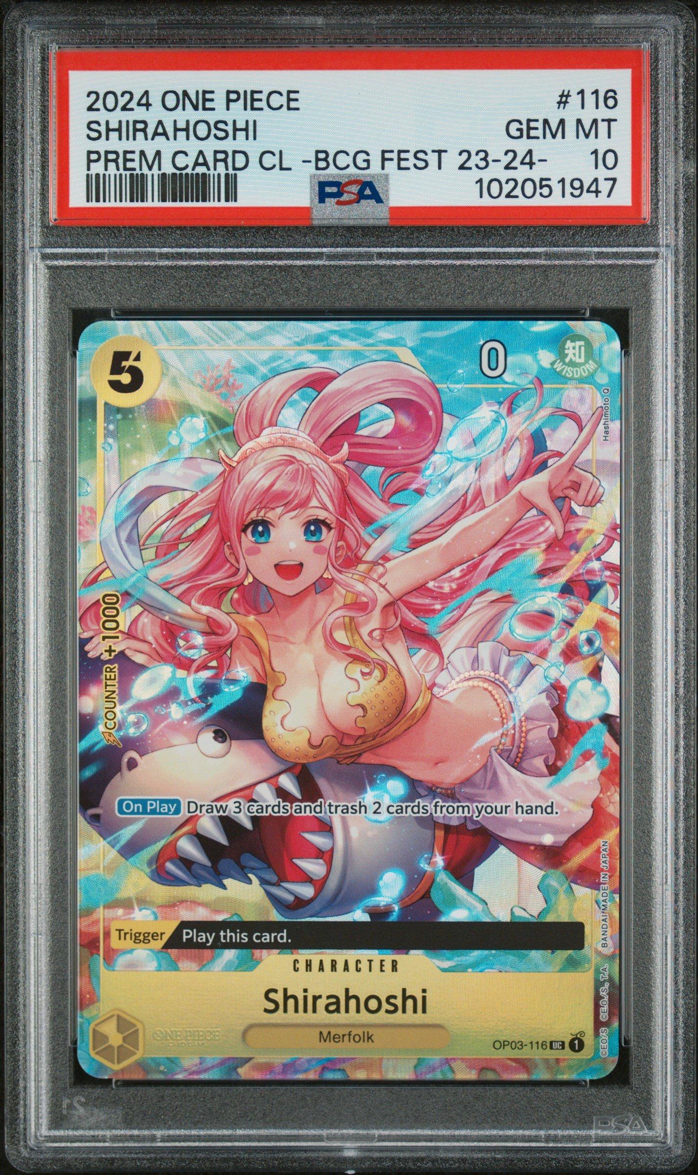 2024 One Piece Premium Card Collection -bandai Card Games Fest 23-24 Edition- 116 Shirahoshi PSA 10