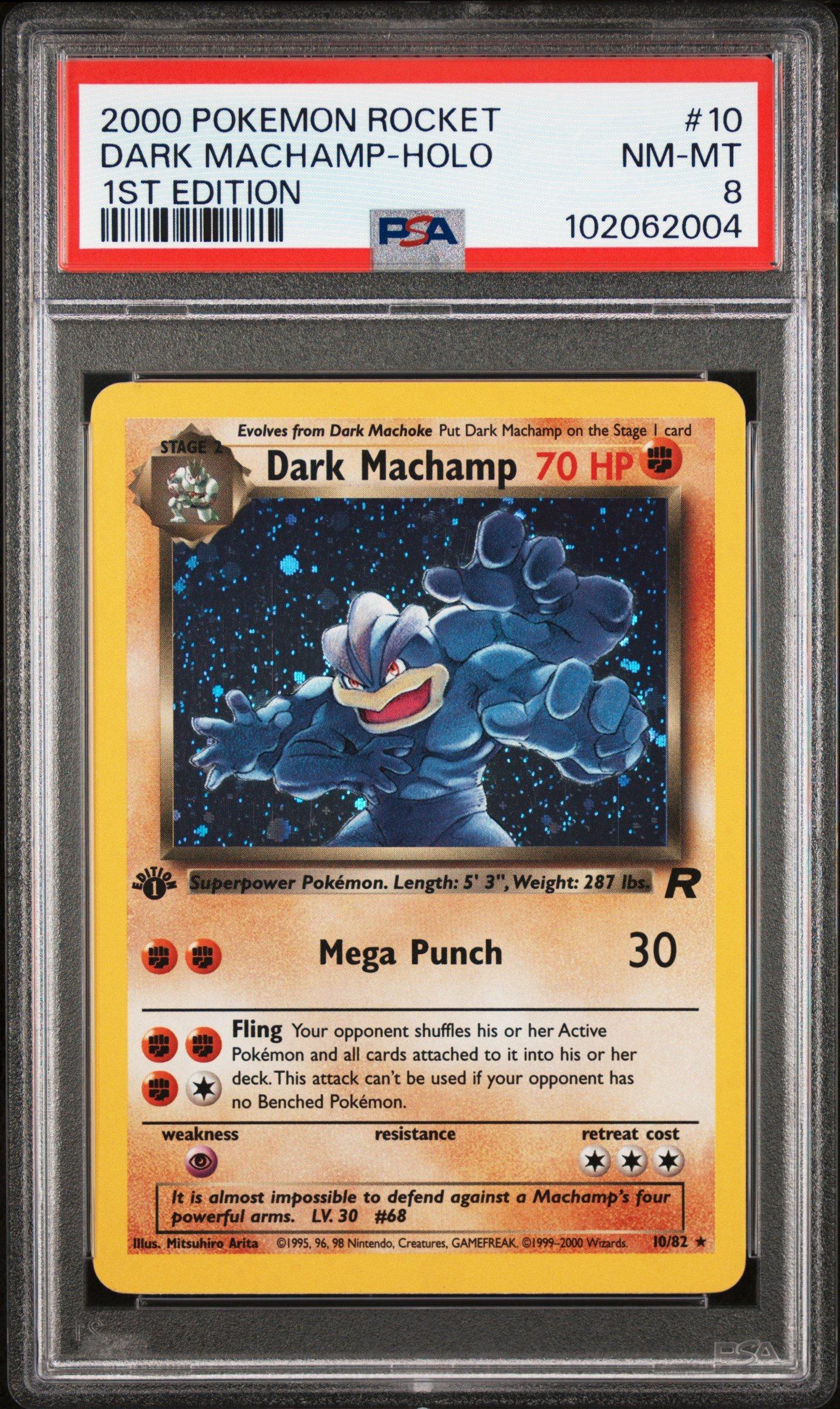 2000 Pokemon Rocket 10 Dark Machamp-holo 1st Edition PSA 8 | GameStop