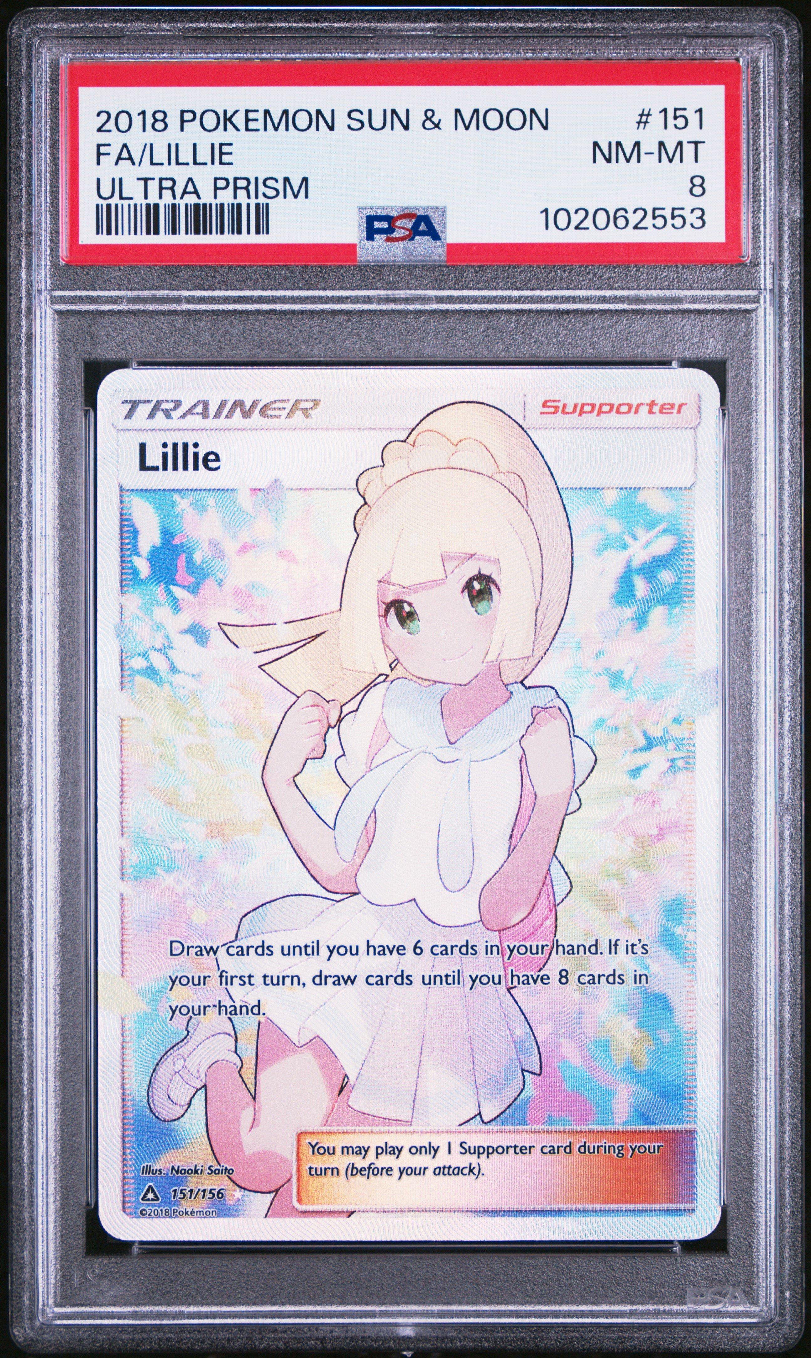 2018 Pokemon Sun & Moon Ultra Prism 151 Full Art/lillie PSA