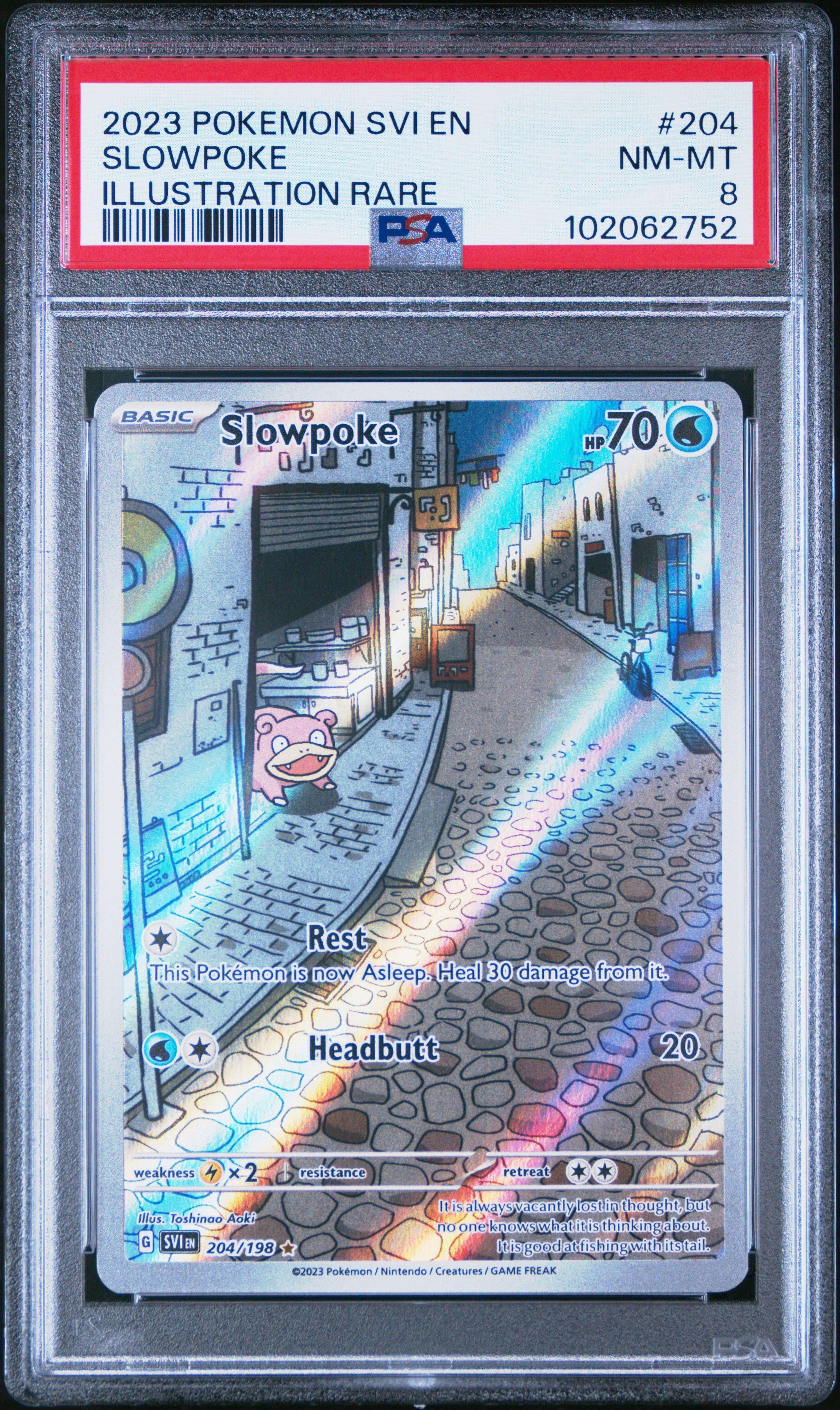 2023 Pokemon Svi En-scarlet & Violet 204 Slowpoke Illustration