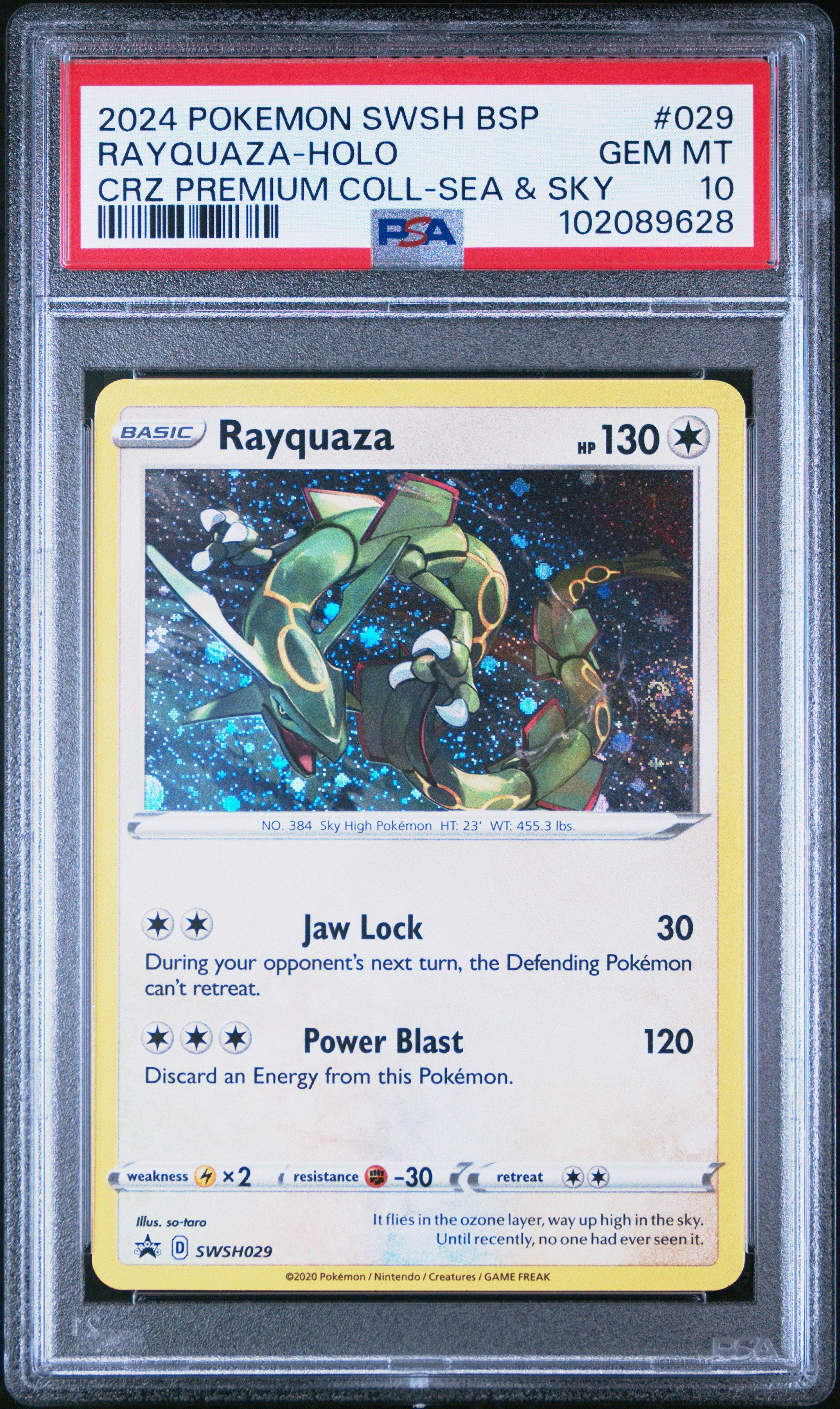 2024 ポケモンカード Rayquaza-Holo #029 2024 Pokemon Swsh Black Star Promo 029 Rayquaza-holo Crown Zenith