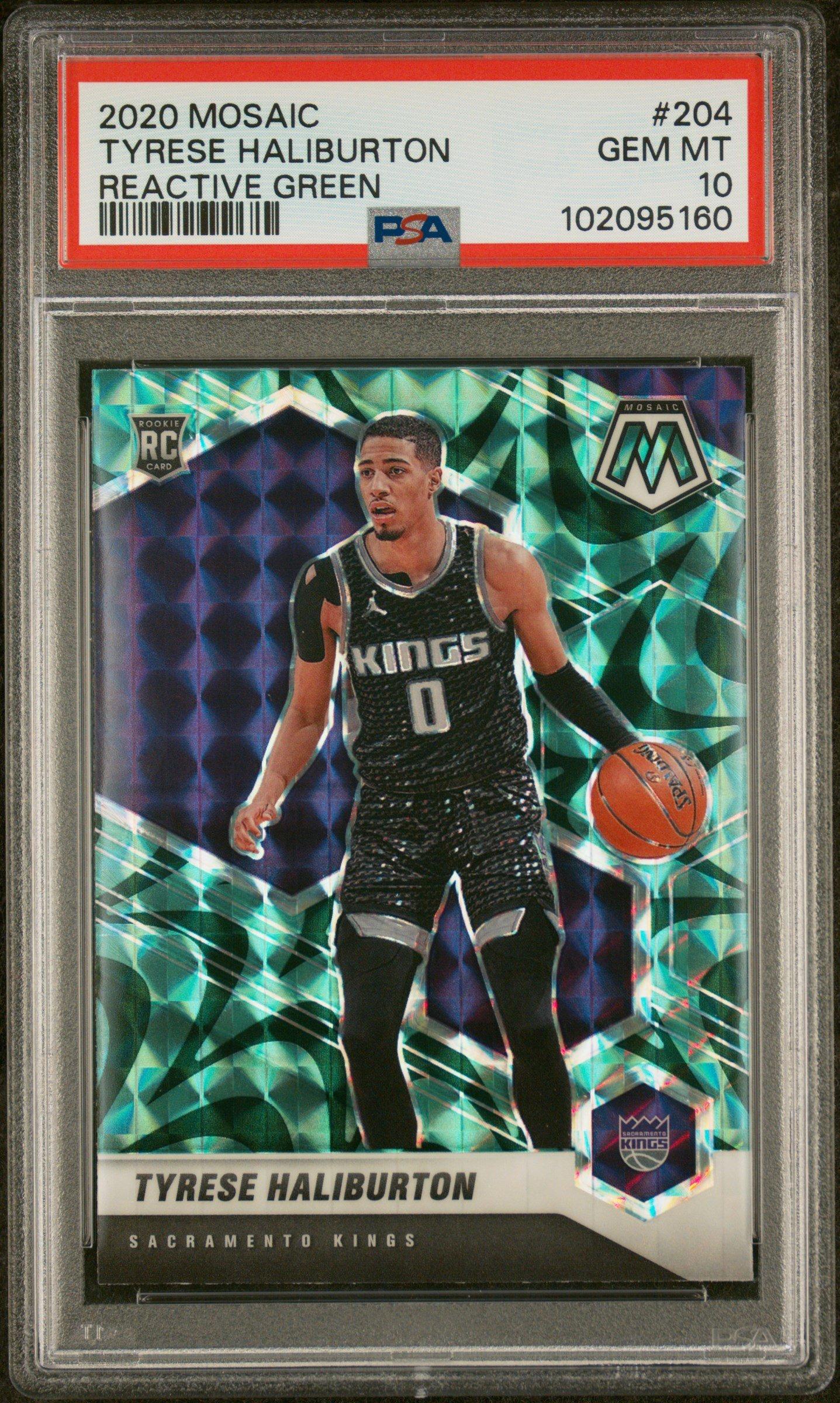 2020 Panini Mosaic 204 Tyrese Haliburton Reactive PSA 10