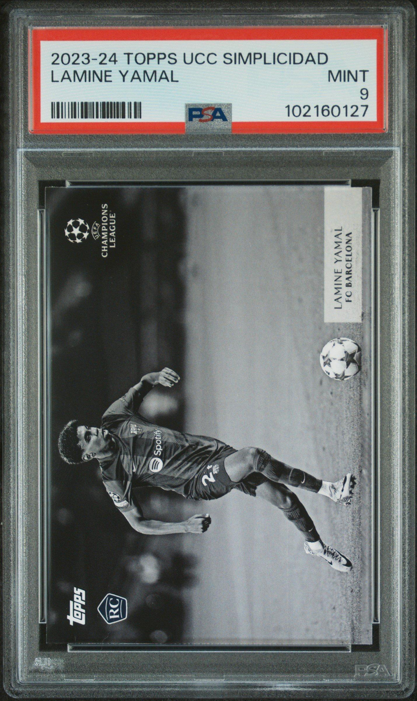 2023 Topps Uefa Club Competitions Simplicidad  Lamine Yamal PSA 9