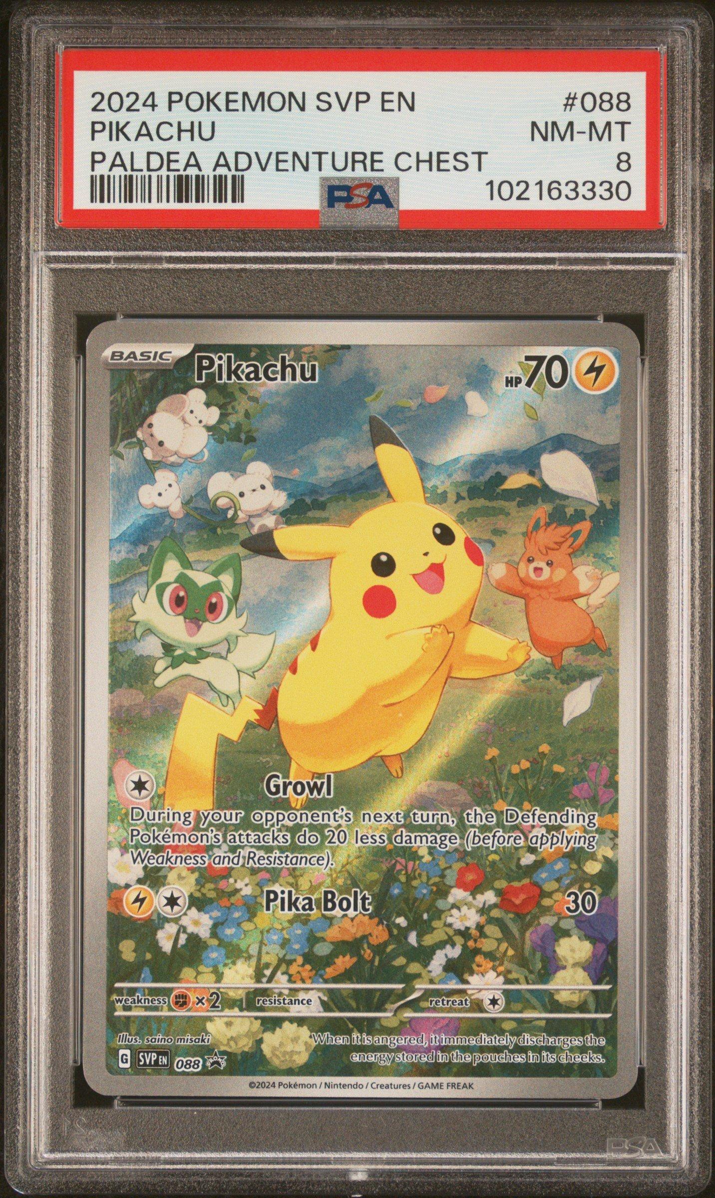 2024 Pokemon Svp En-sv Black Star Promo 088 Pikachu Paldea