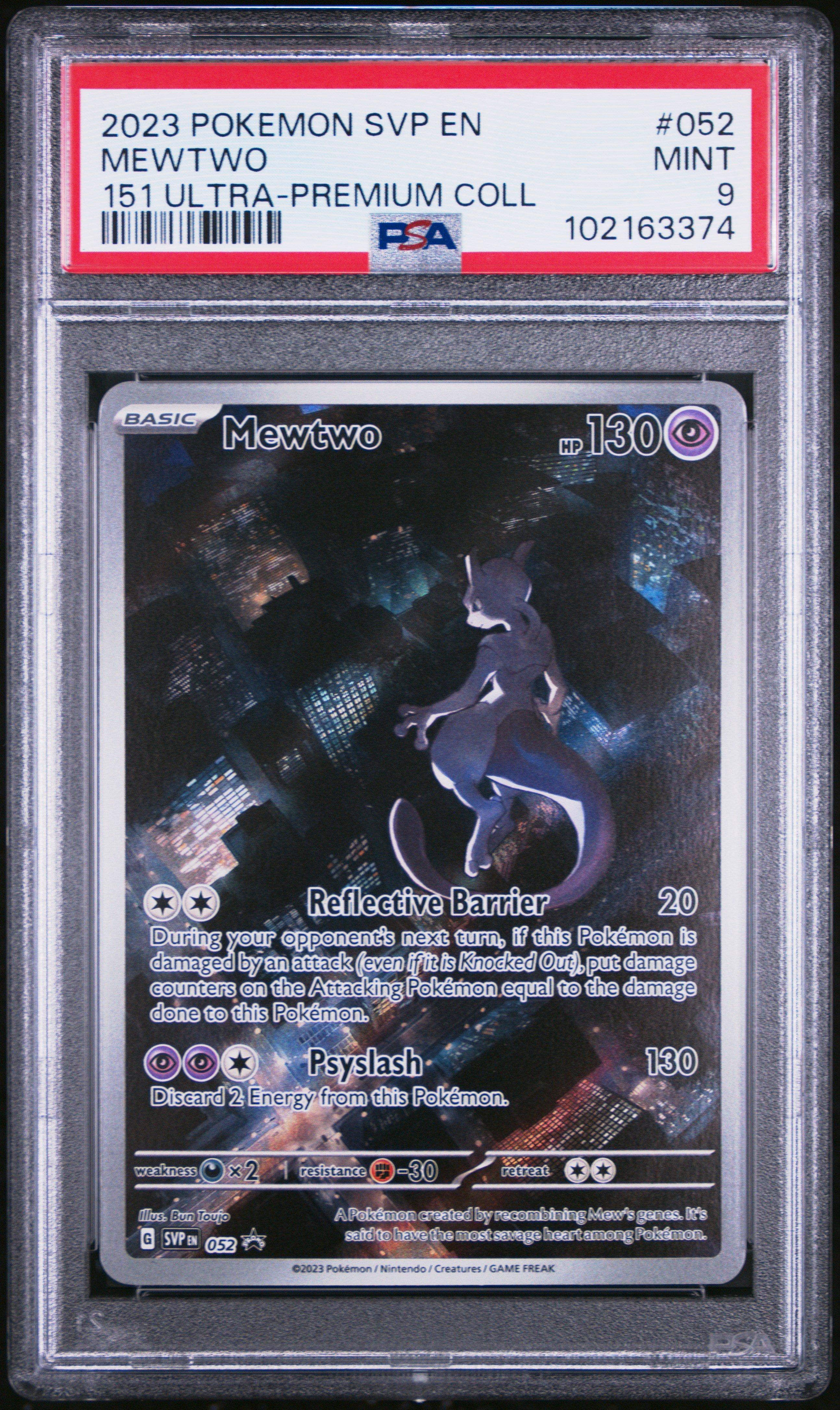 2023 Pokemon Svp En-sv Black Star Promo 052 Mewtwo 151 Ultra