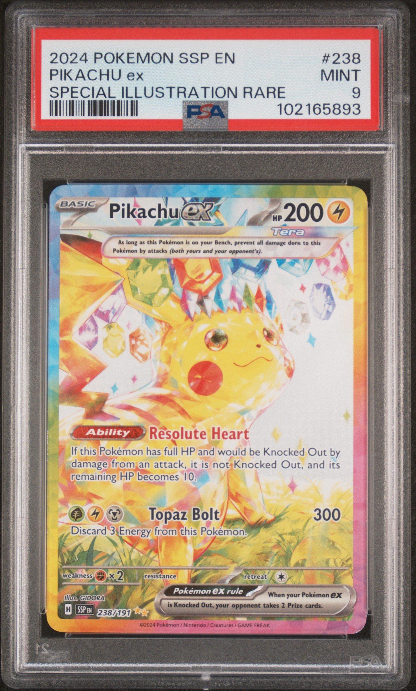 2024 Pokemon Ssp En-surging Sparks 238 Pikachu Ex Special