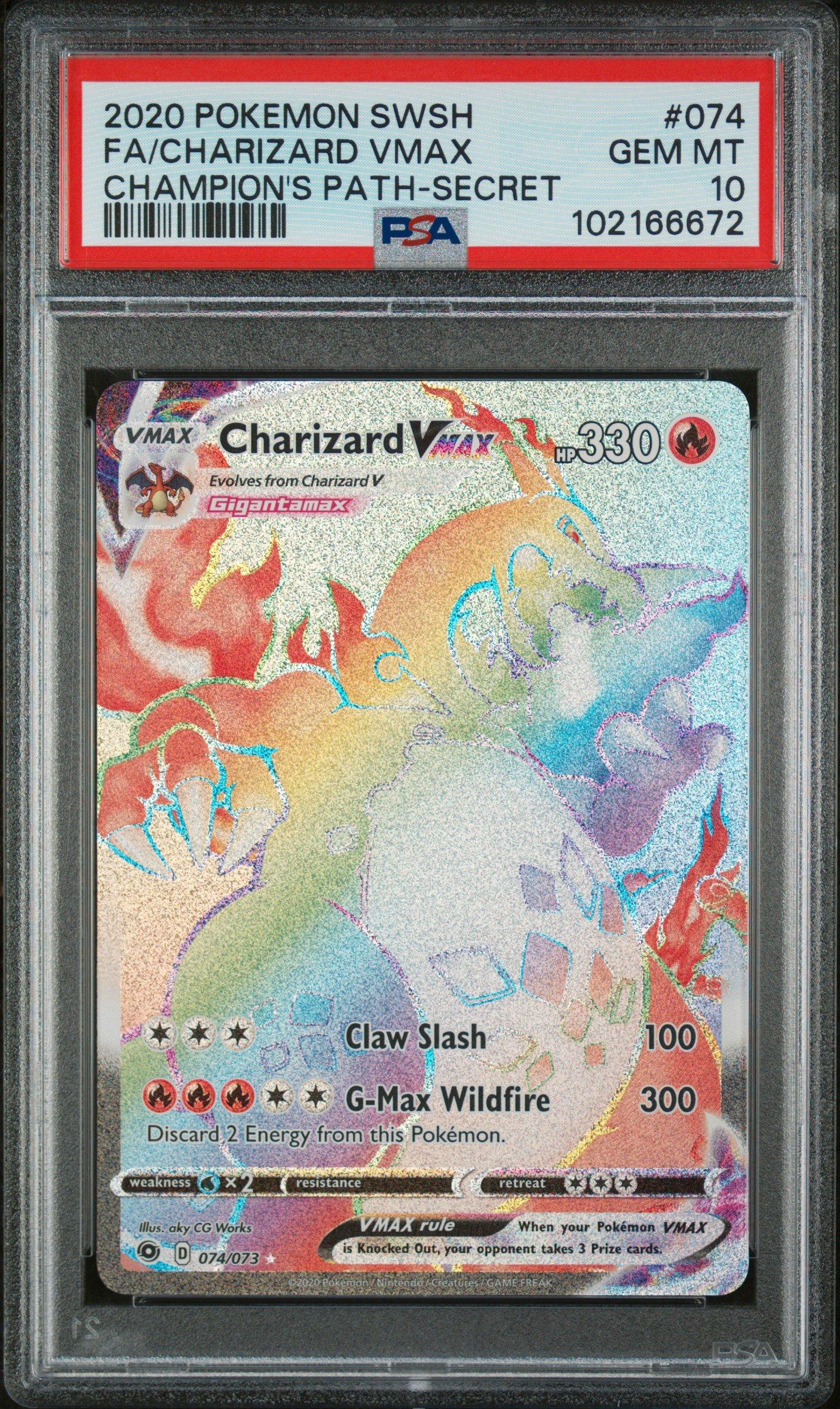 2020 Pokemon Sword & Shield Champion's Path 074 Full Art/charizard