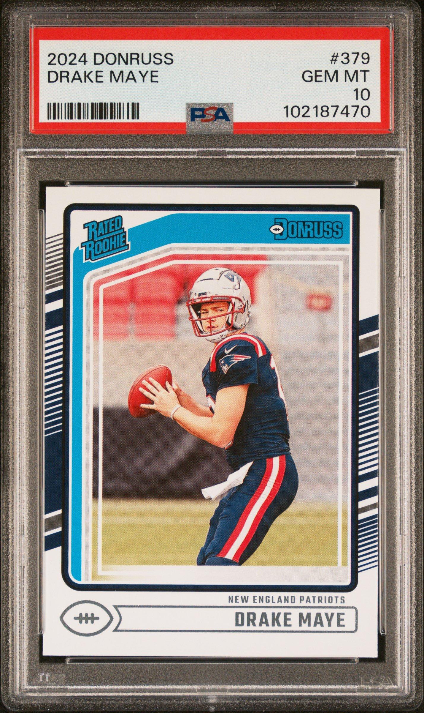 2024 Panini Donruss 379 Drake Maye PSA 10