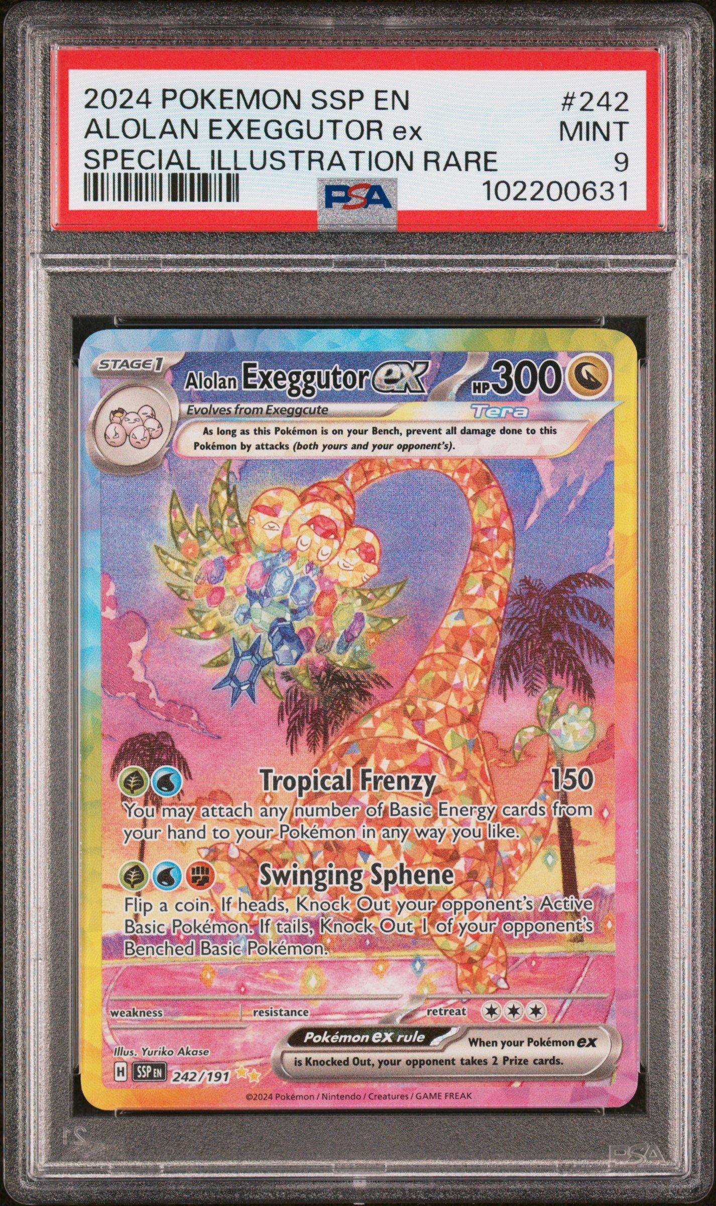 2024 Pokemon Ssp En-surging Sparks 242 Alolan Exeggutor Ex Special