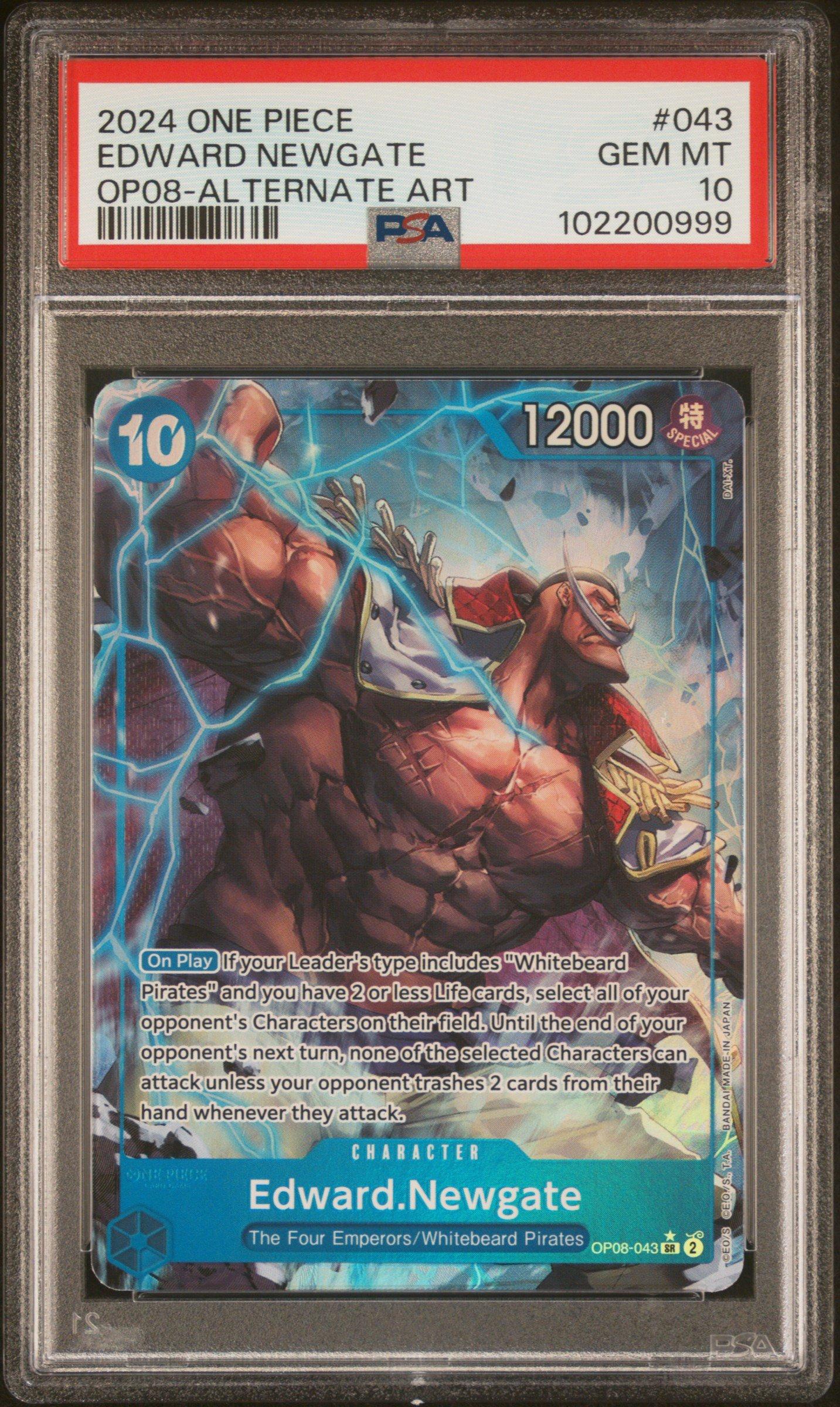 2024 One Piece Op08-two Legends 043 Edward Newgate Alternate Art