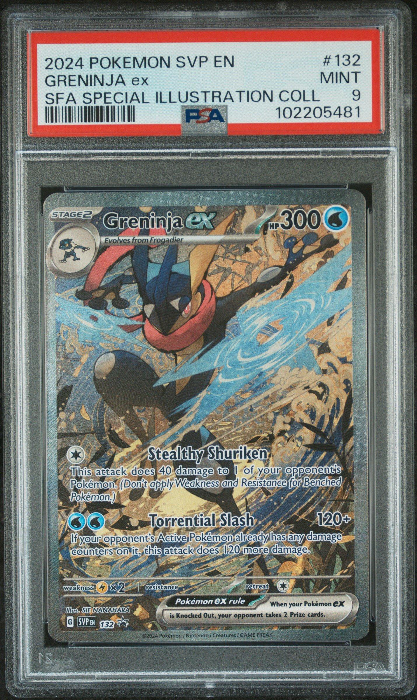 2024 Pokemon Svp En-sv Black Star Promo 132 Greninja Ex Shrouded