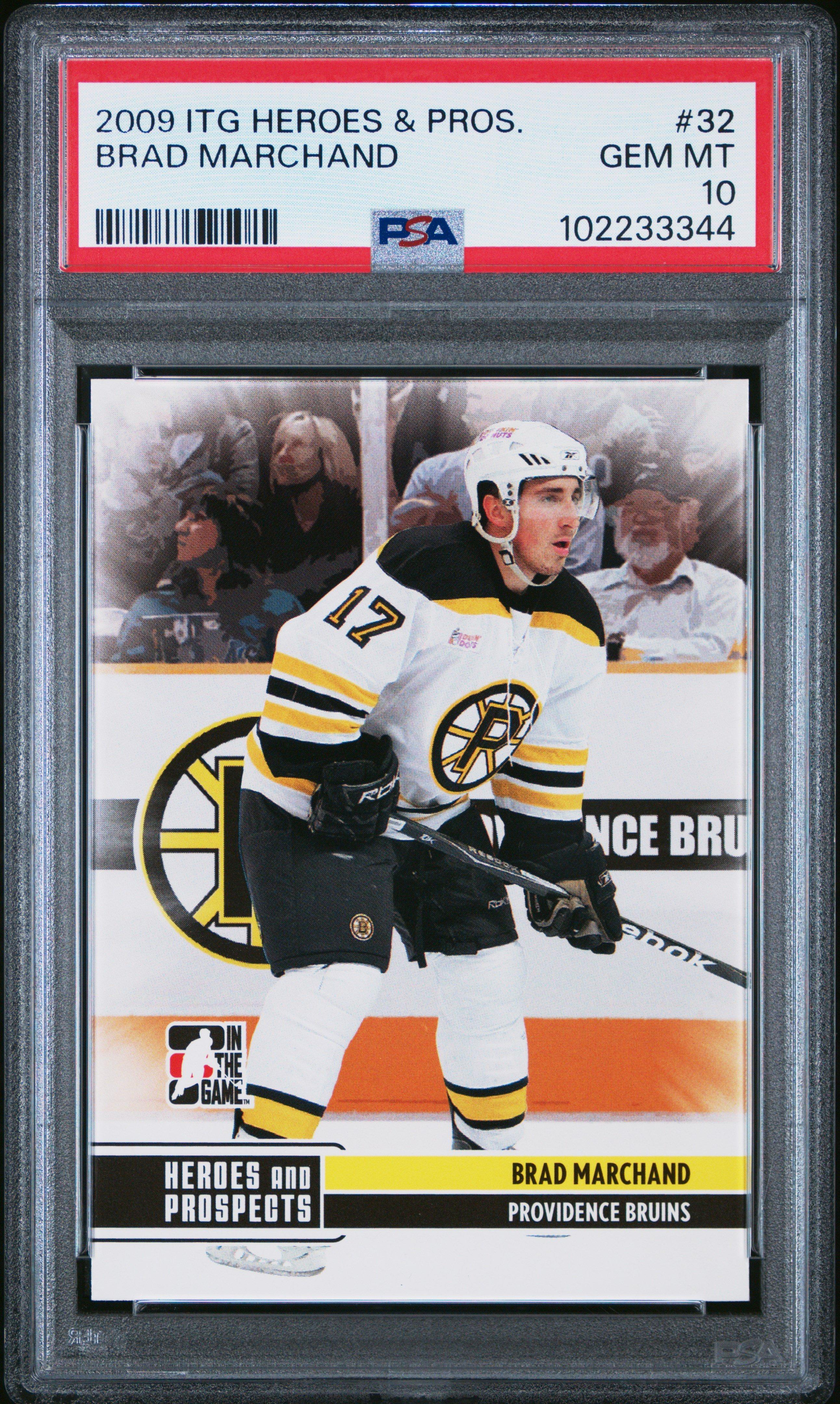 2009 Itg Heroes And Prospects 32 Brad Marchand PSA 10