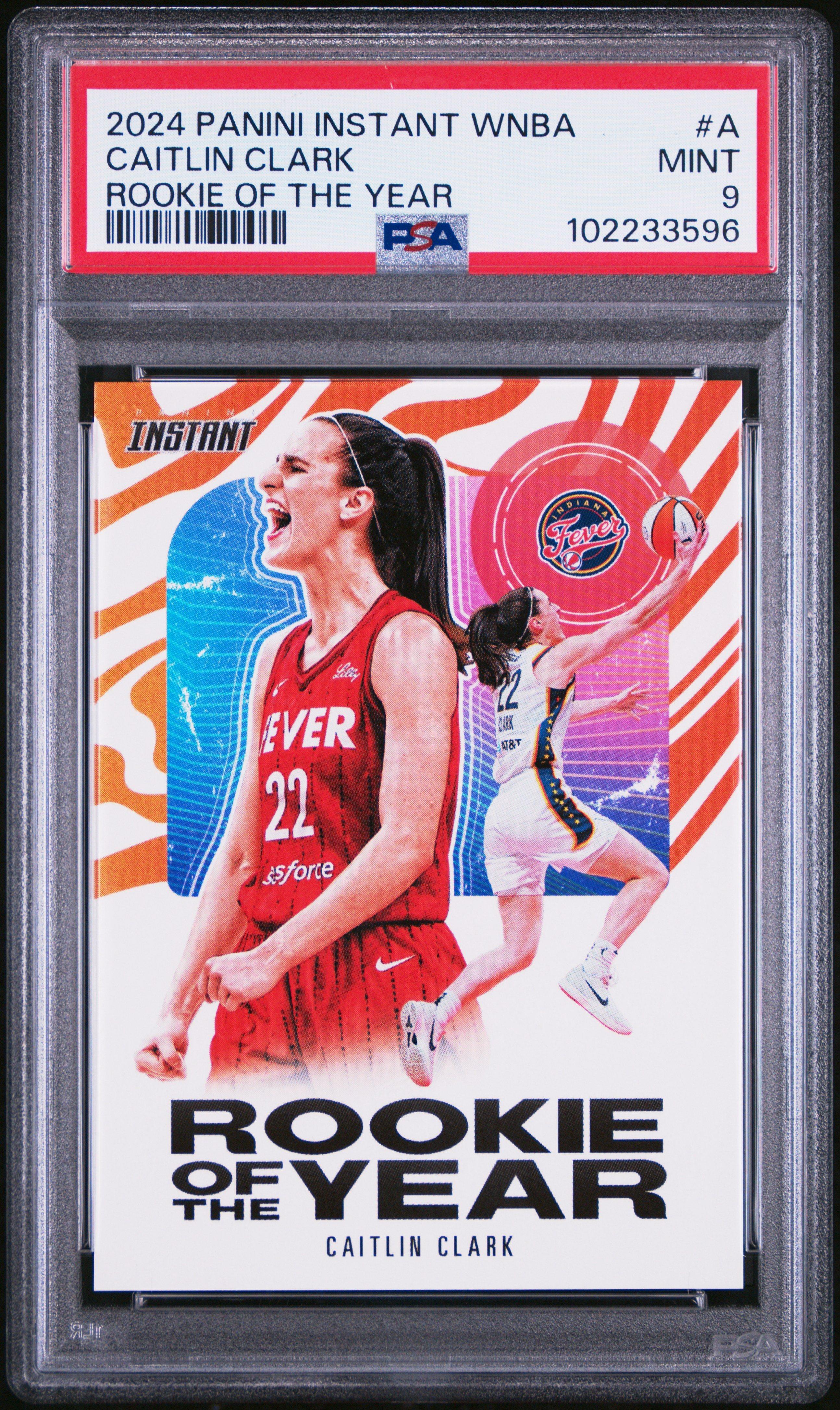 2024 Panini Instant Wnba Rookie Of The Year A Caitlin Clark PSA 9