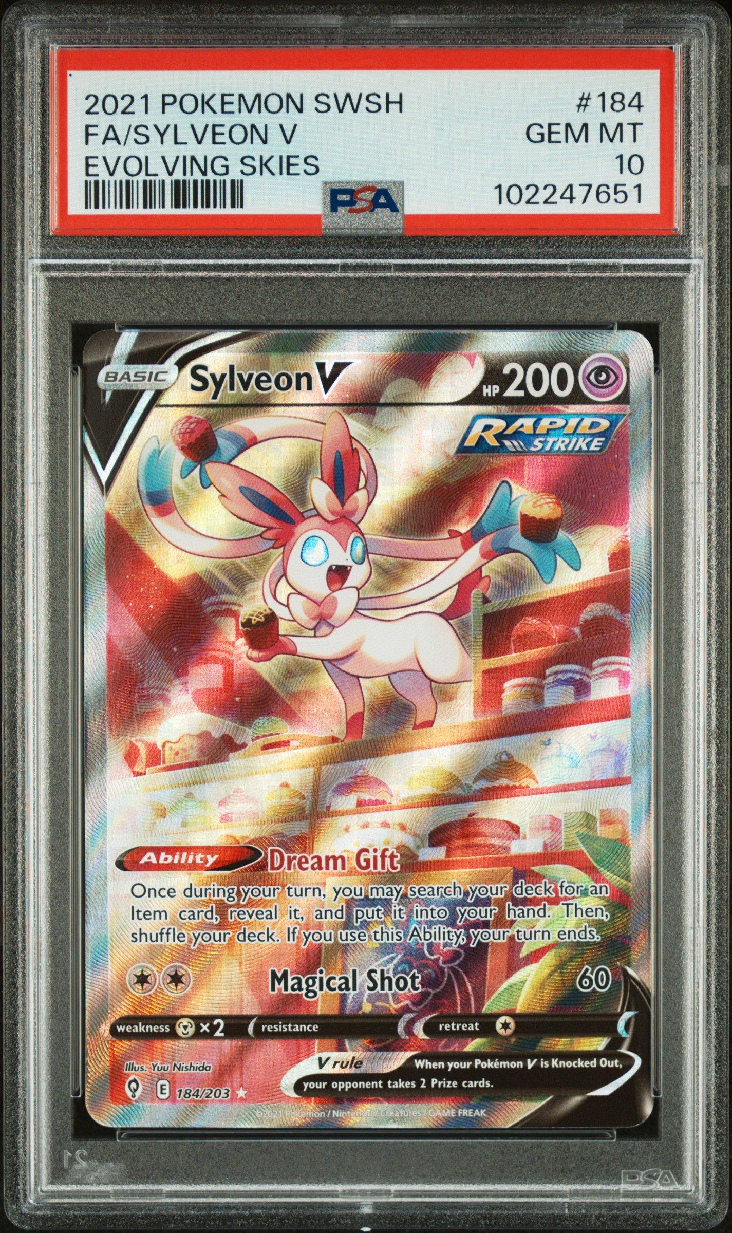 2021 Pokemon Sword & Shield Evolving Skies 184 Full Art/sylveon V