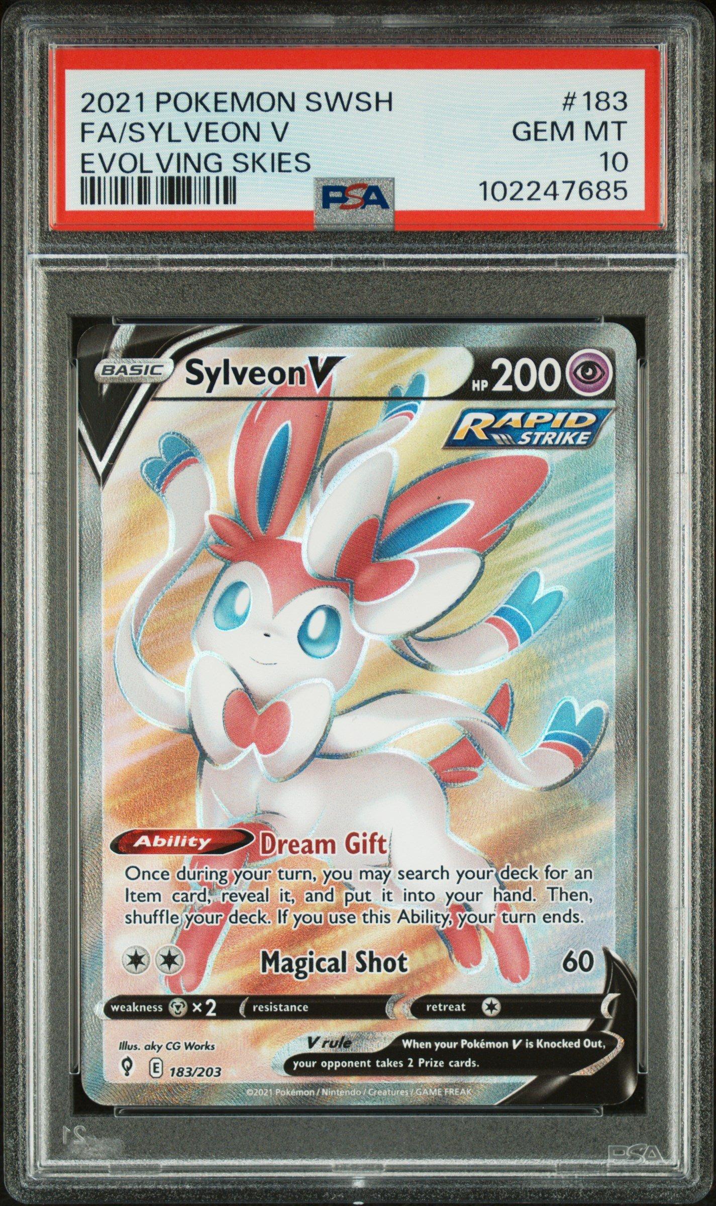 2021 Pokemon Sword & Shield Evolving Skies 183 Full Art/sylveon V