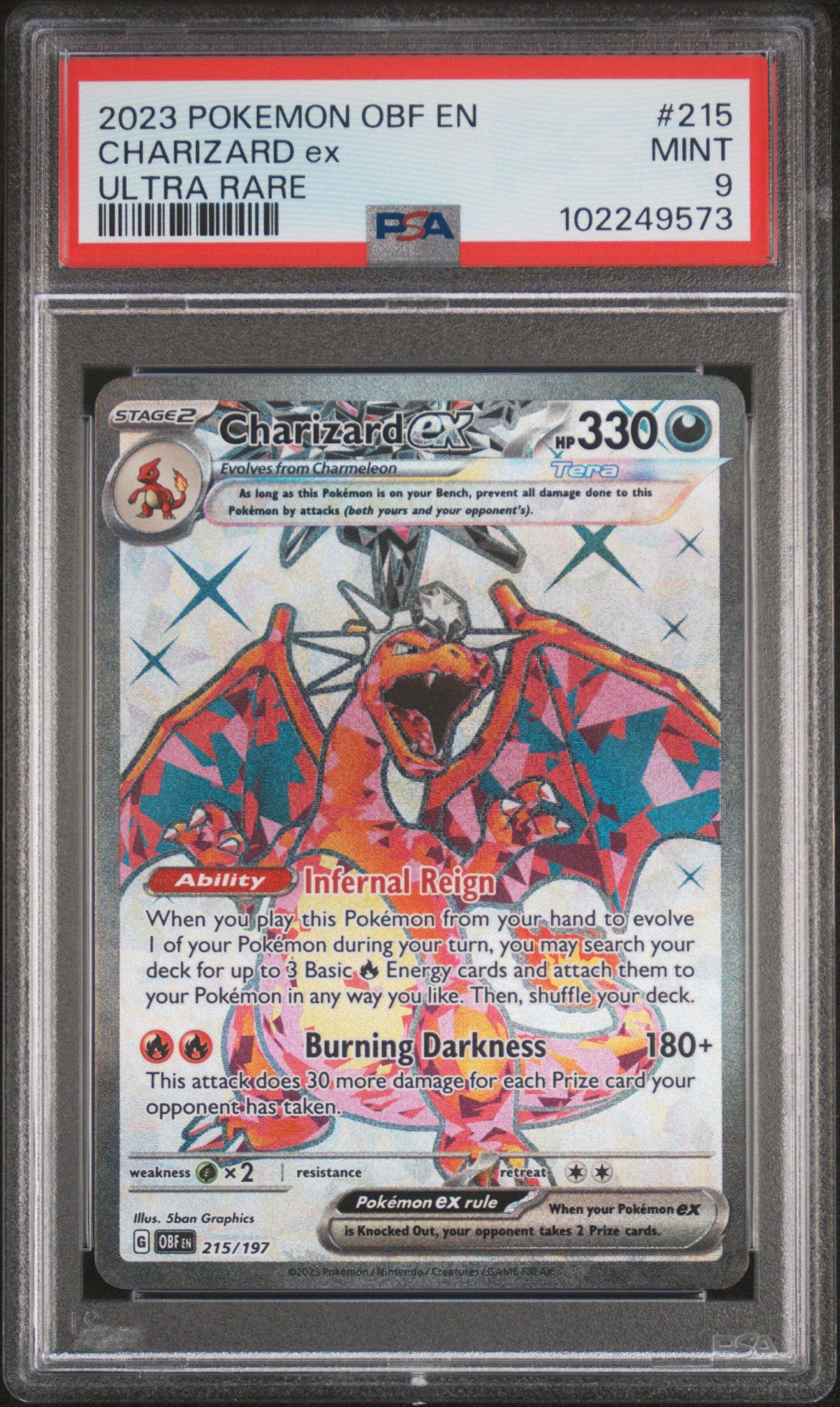 2023 Pokemon Obf En-obsidian Flames 215 Charizard Ex Ultra Rare
