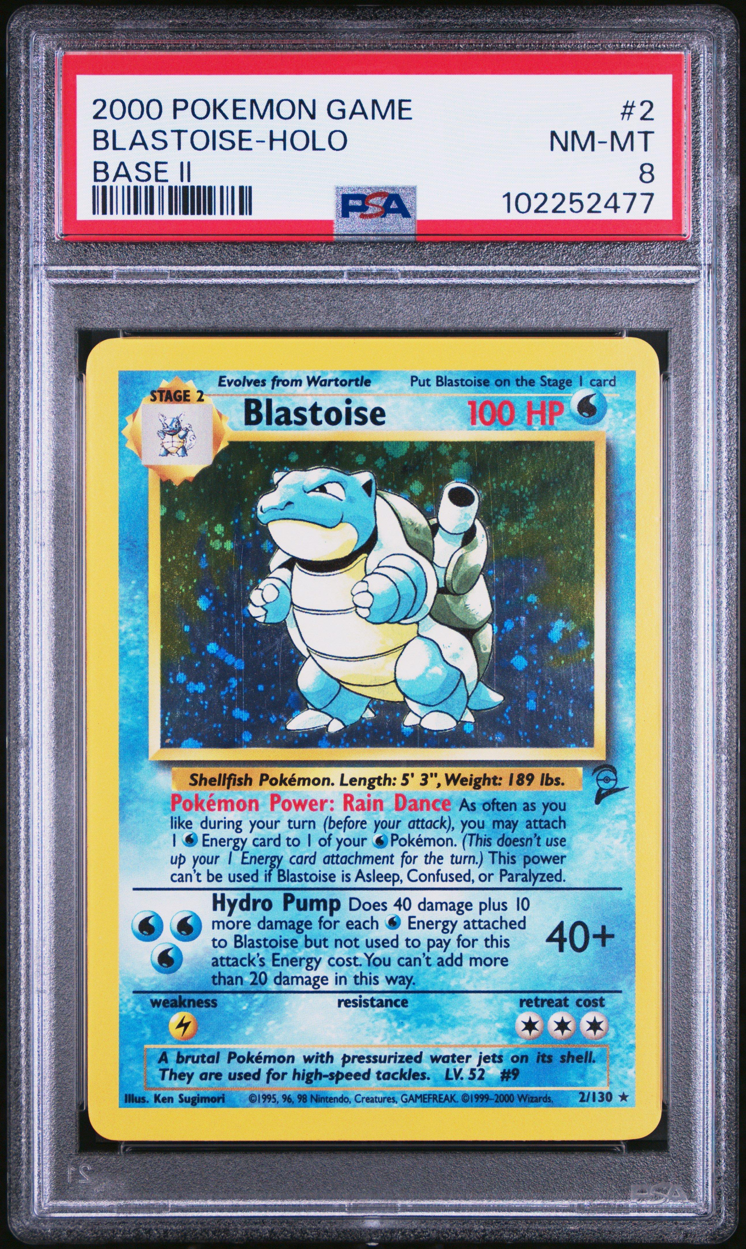 2000 Pokemon Game Base Ii 2 Blastoise-holo PSA 8