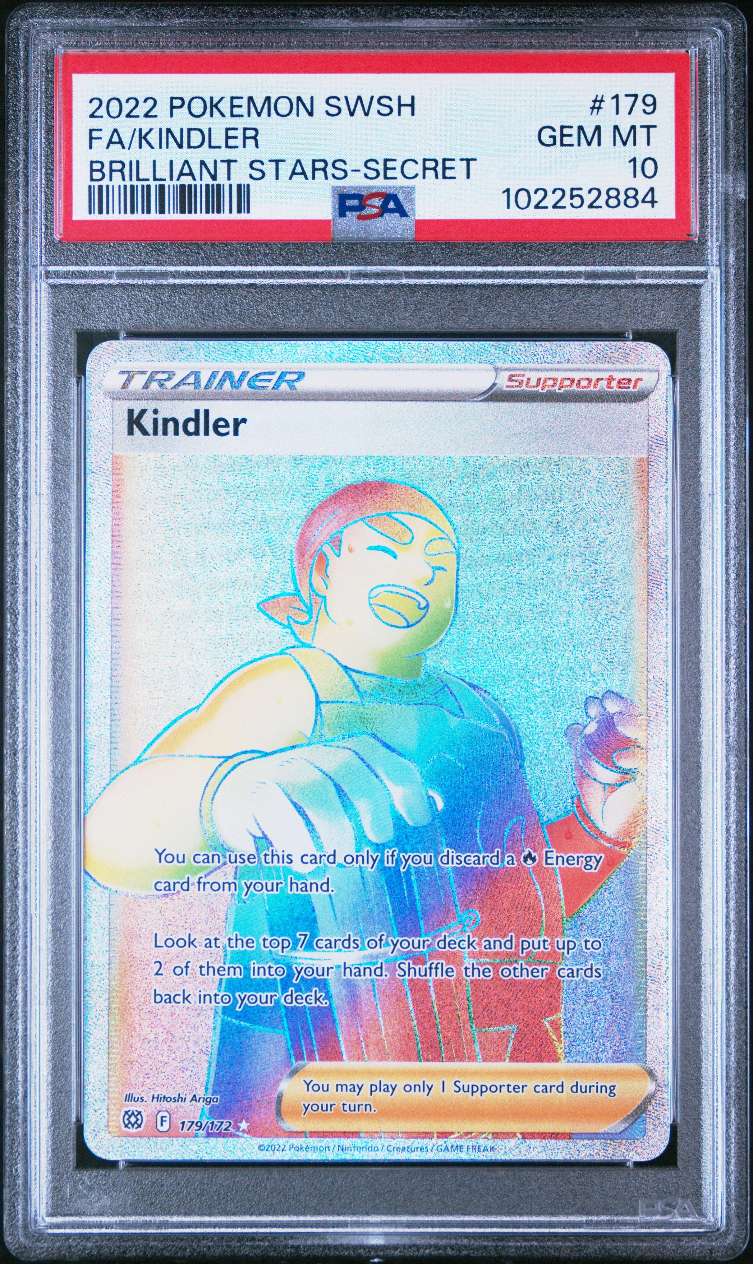 kindler pokemon card value 170/172 - Brilliant Stars - Ultra Rare Evolves from null Rules You can use this card only if you discard a Fire Energy card from your hand Kindler [Reverse Holo] #143 Prices