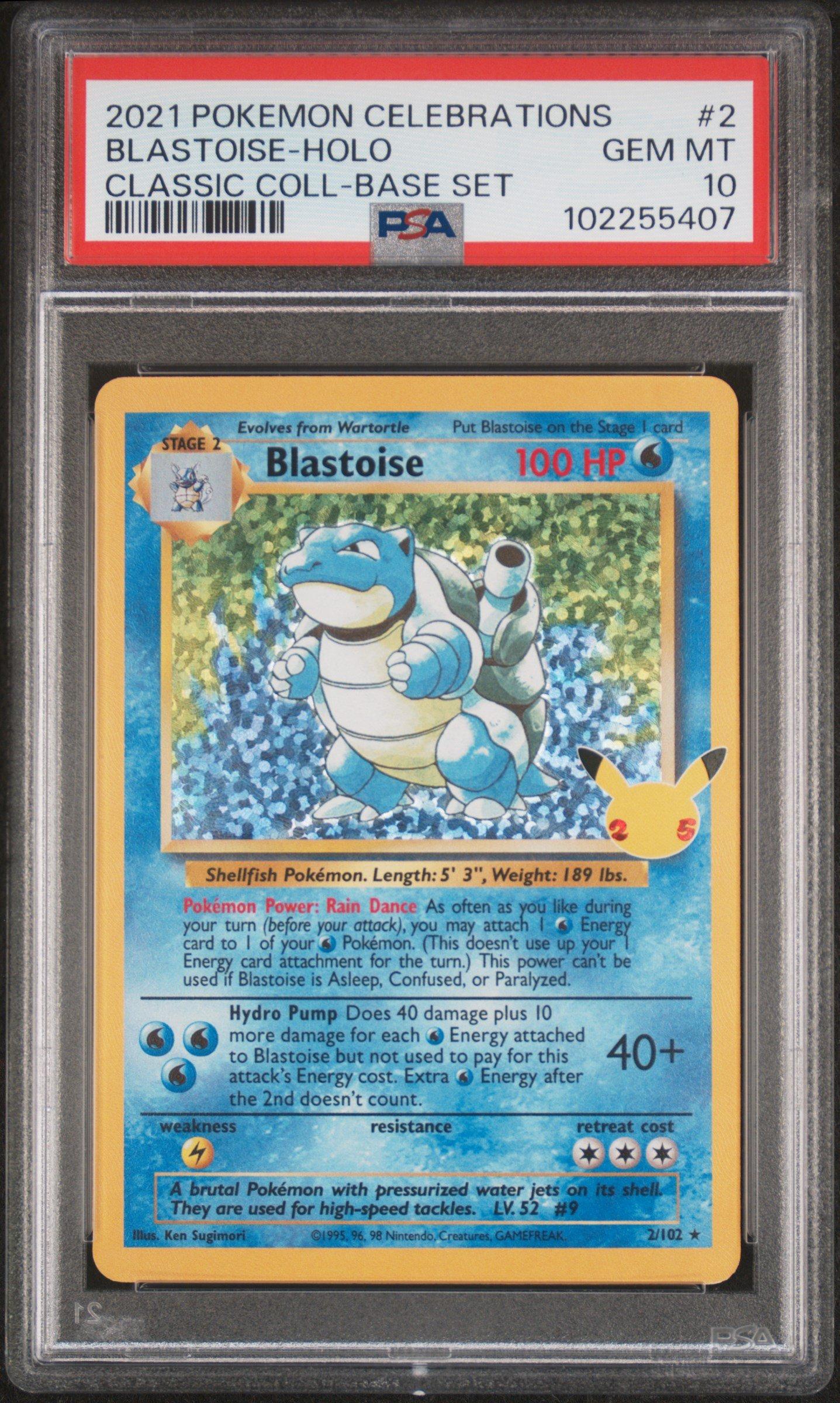 2021 ポケモンカード ブラスターイース-HOLO PSA 10 2021 Pokemon Celebrations Classic Collection 2 Blastoise-holo PSA