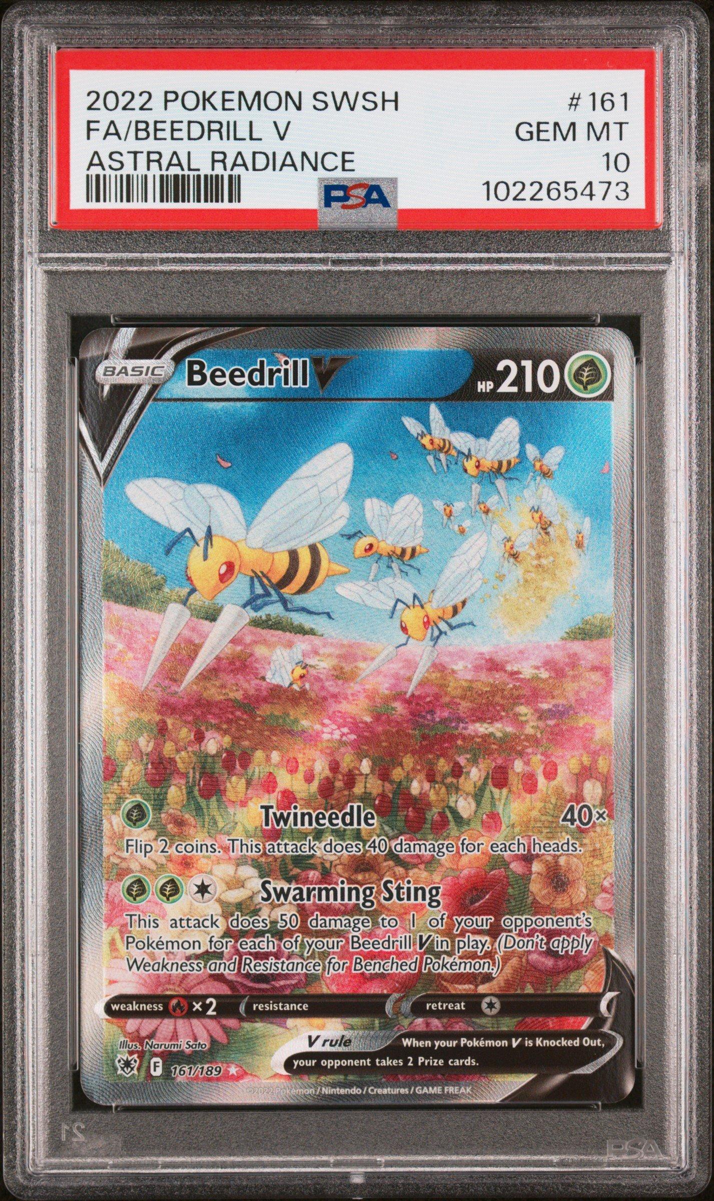 2022 Pokemon Sword & Shield Astral Radiance 161 Full Art/beedrill