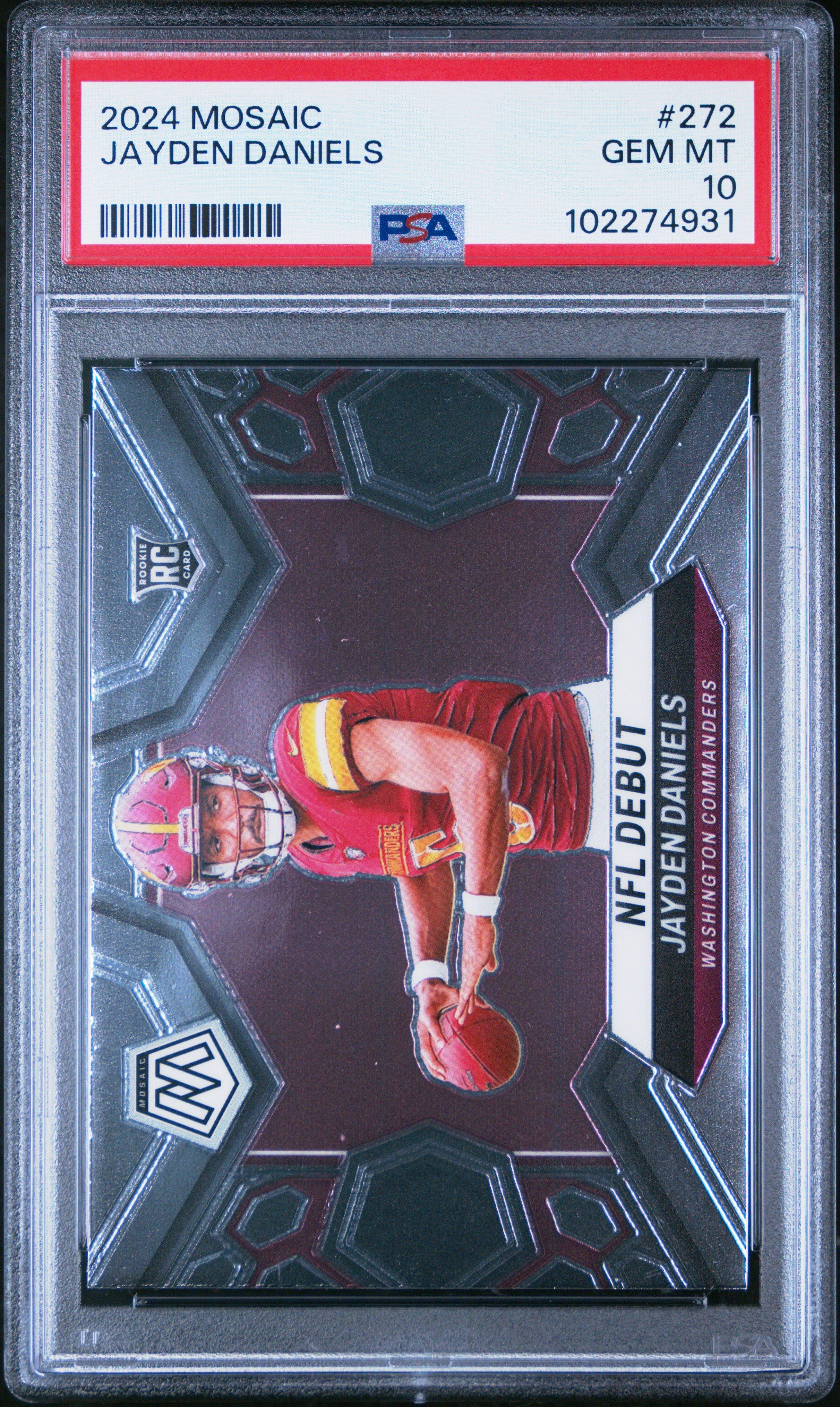 2024 Panini Mosaic 272 Jayden Daniels PSA