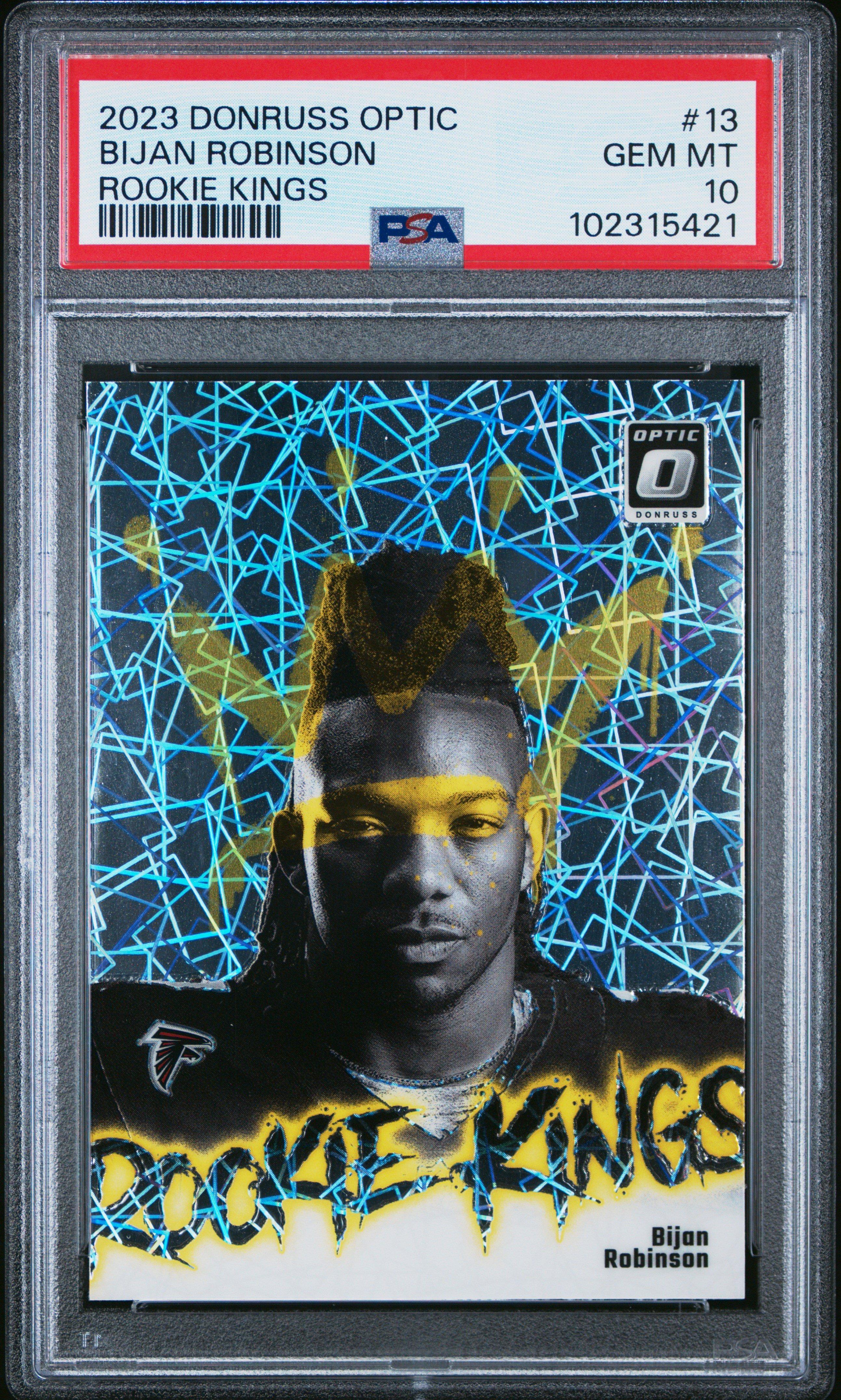 2023 Panini Donruss Optic Rookie Kings 13 Bijan Robinson PSA