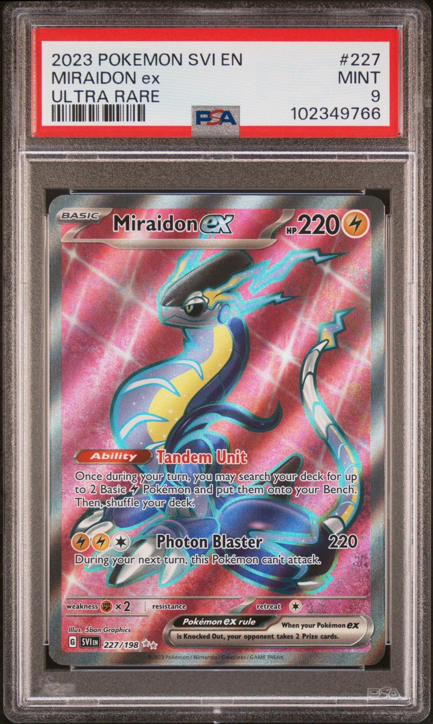 2023 Pokemon Svi En-scarlet & Violet 227 Miraidon Ex Ultra Rare PSA 9  Graded Card | GameStop