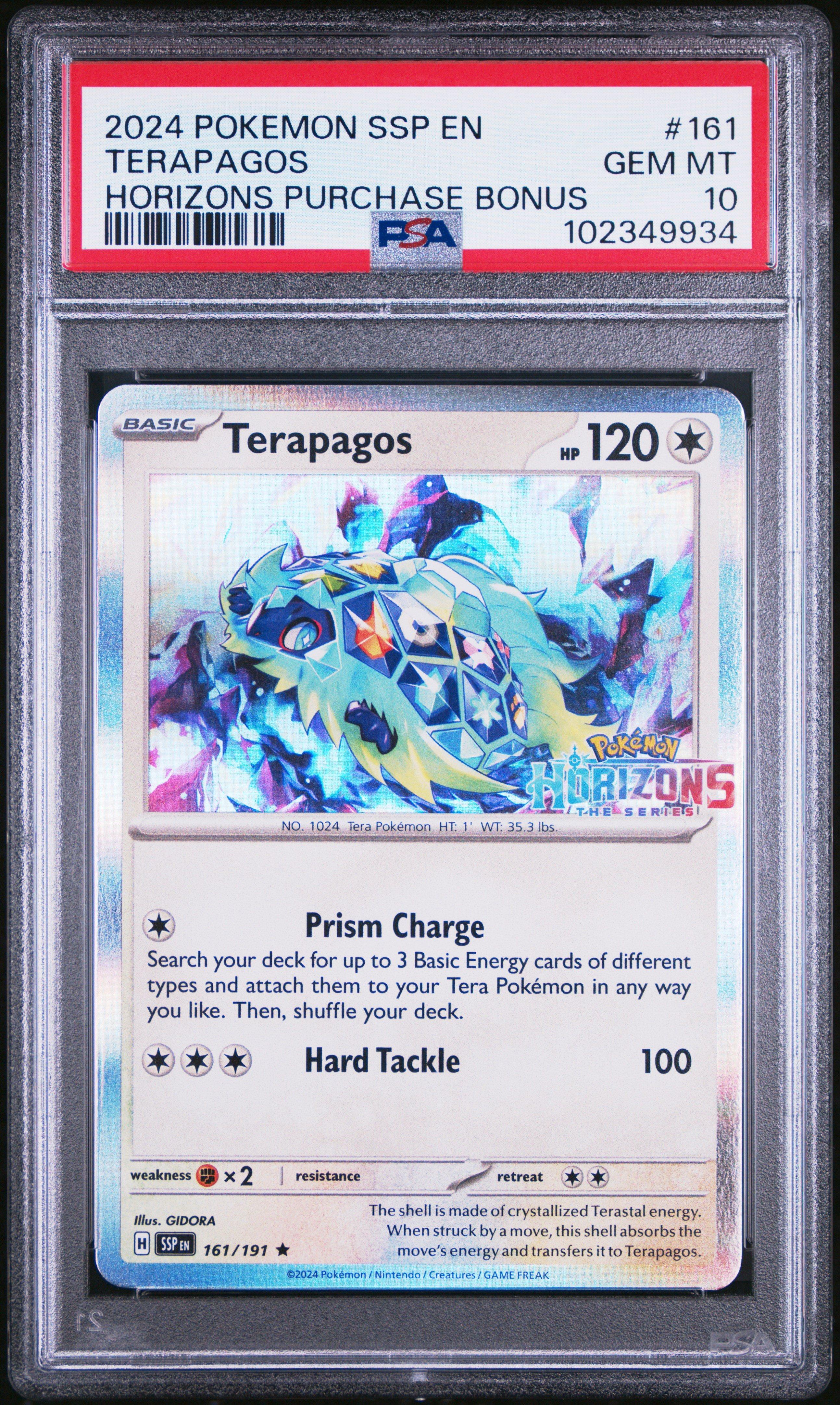 2024 Pokemon Ssp En-surging Sparks 161 Terapagos Pokemon Horizons