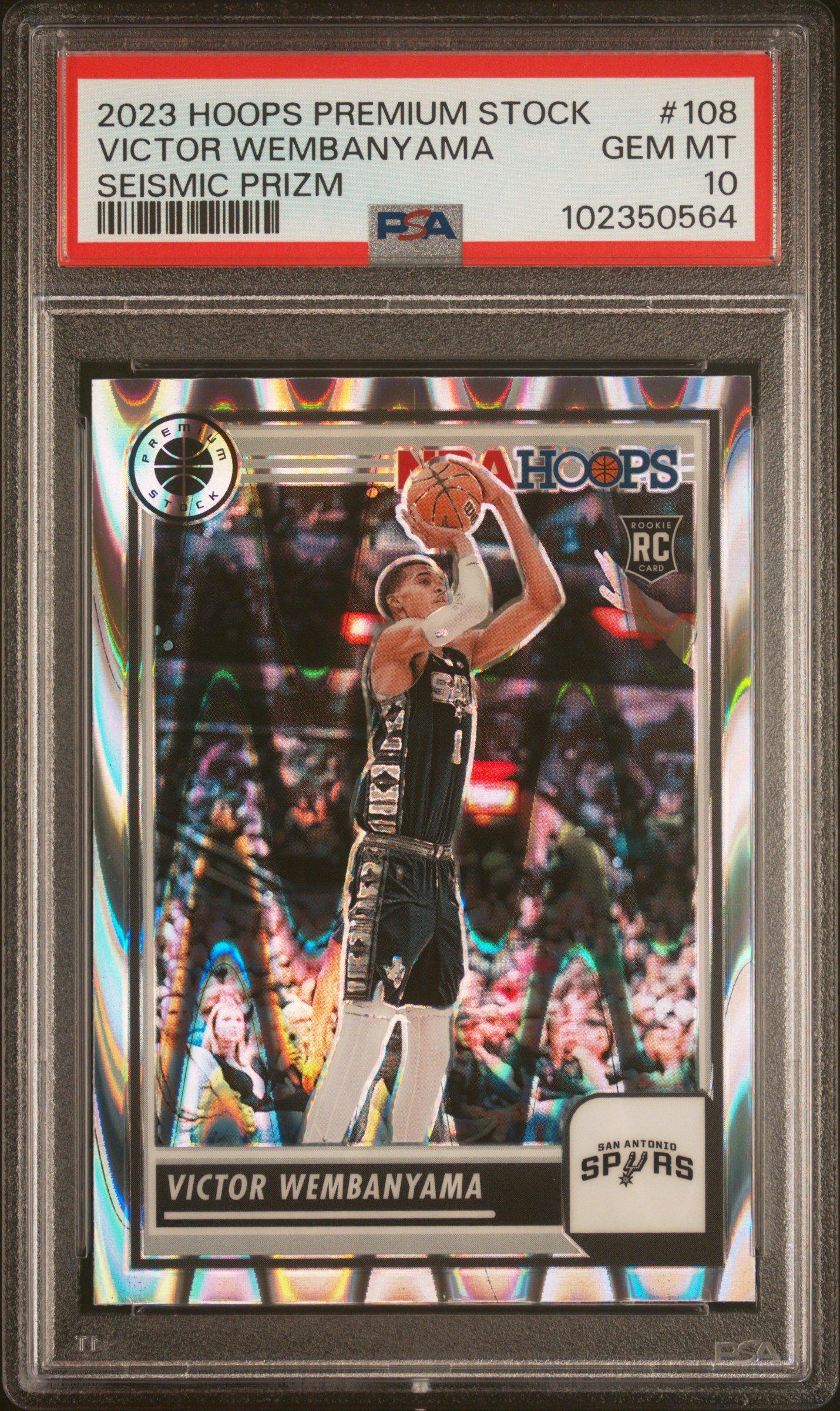 2023 Panini Hoops Premium Stock 108 Victor Wembanyama Seismic