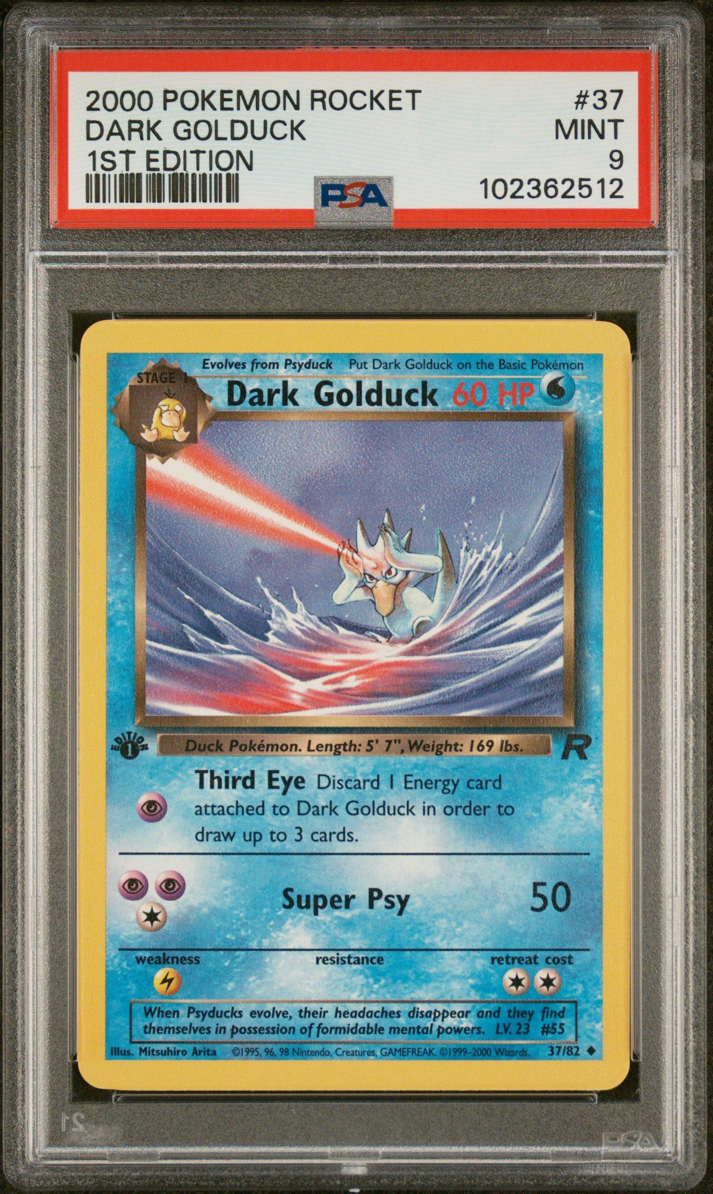 dark golduck pokemon card price 35/109 2004 CGC 9.5 If heads 2000 Pokemon Team Rocket -
