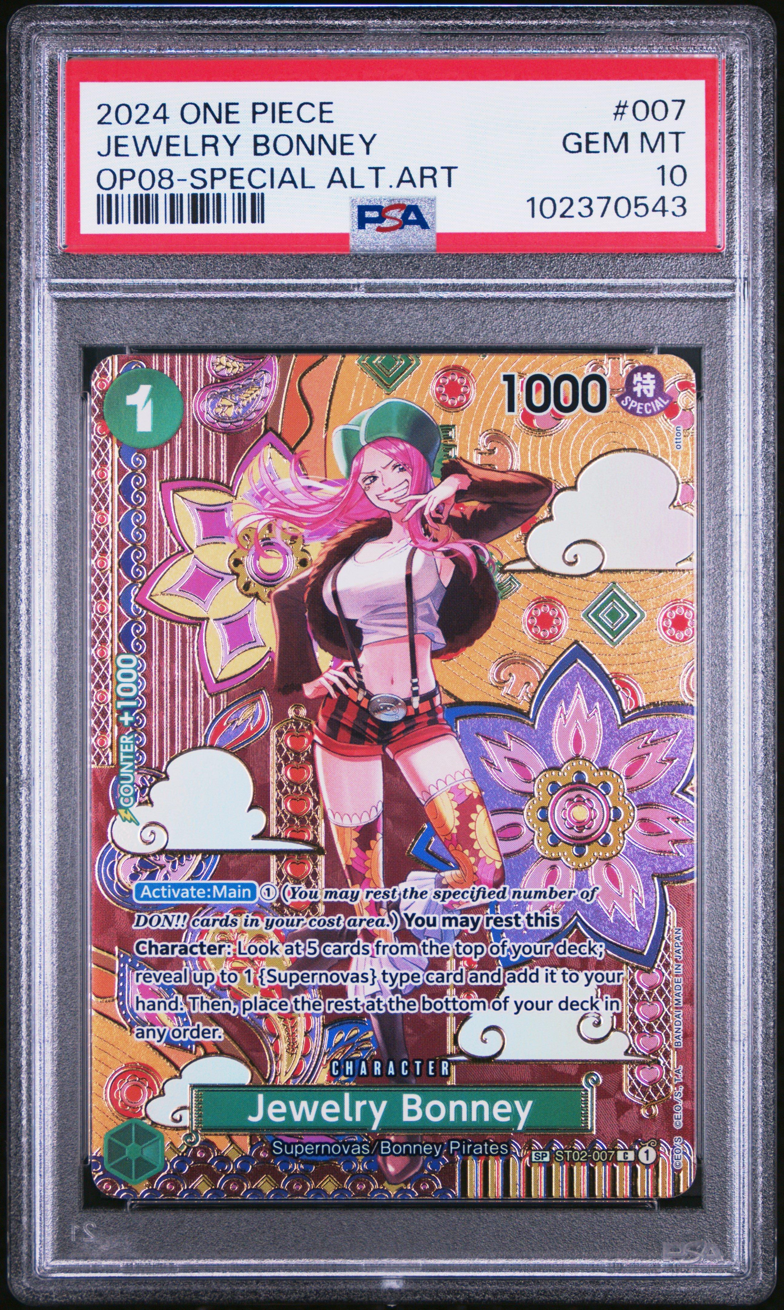 2024 One Piece Op08-two Legends 007 Jewelry Bonney Special