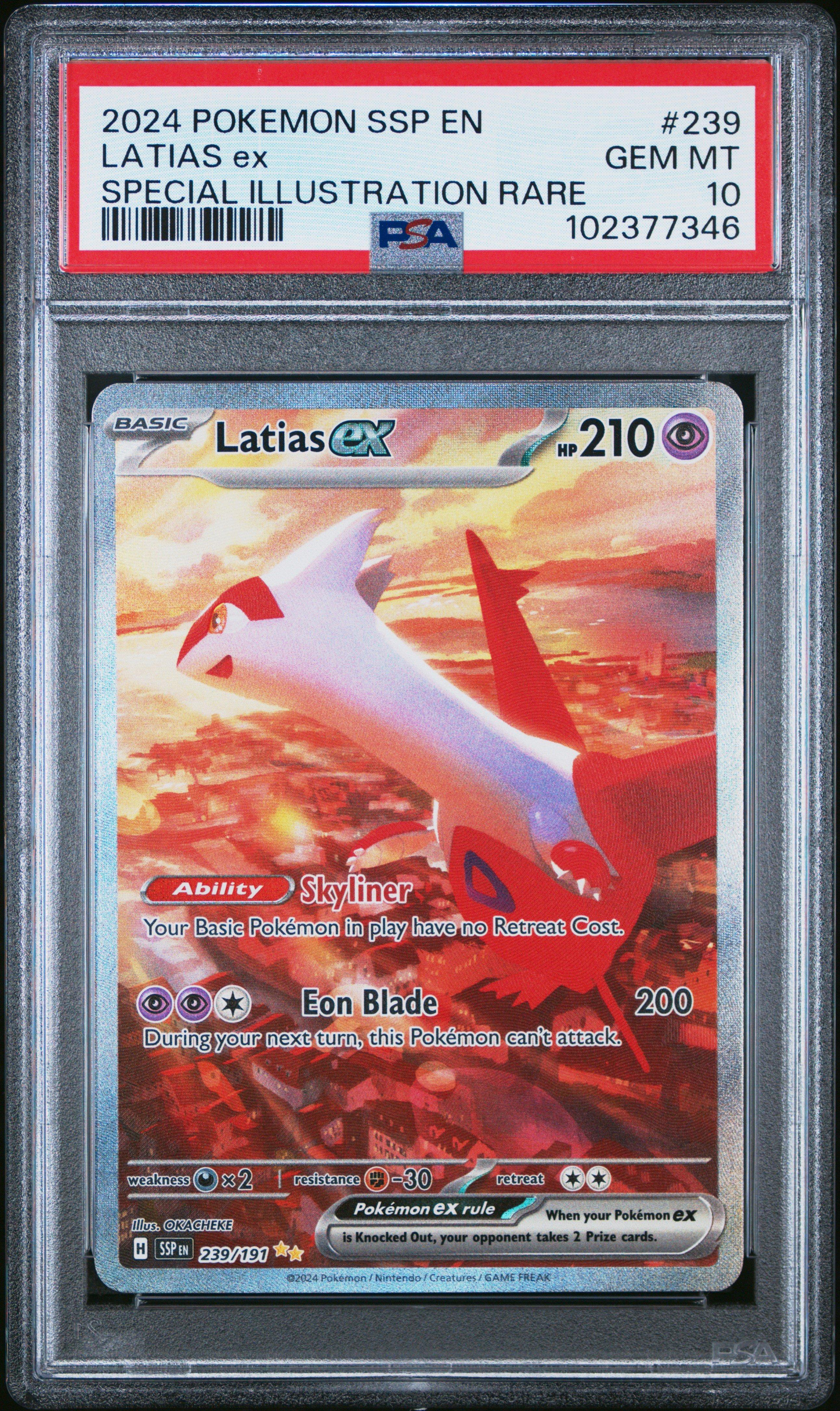2024 Pokemon Ssp En-surging Sparks 239 Latias Ex Special