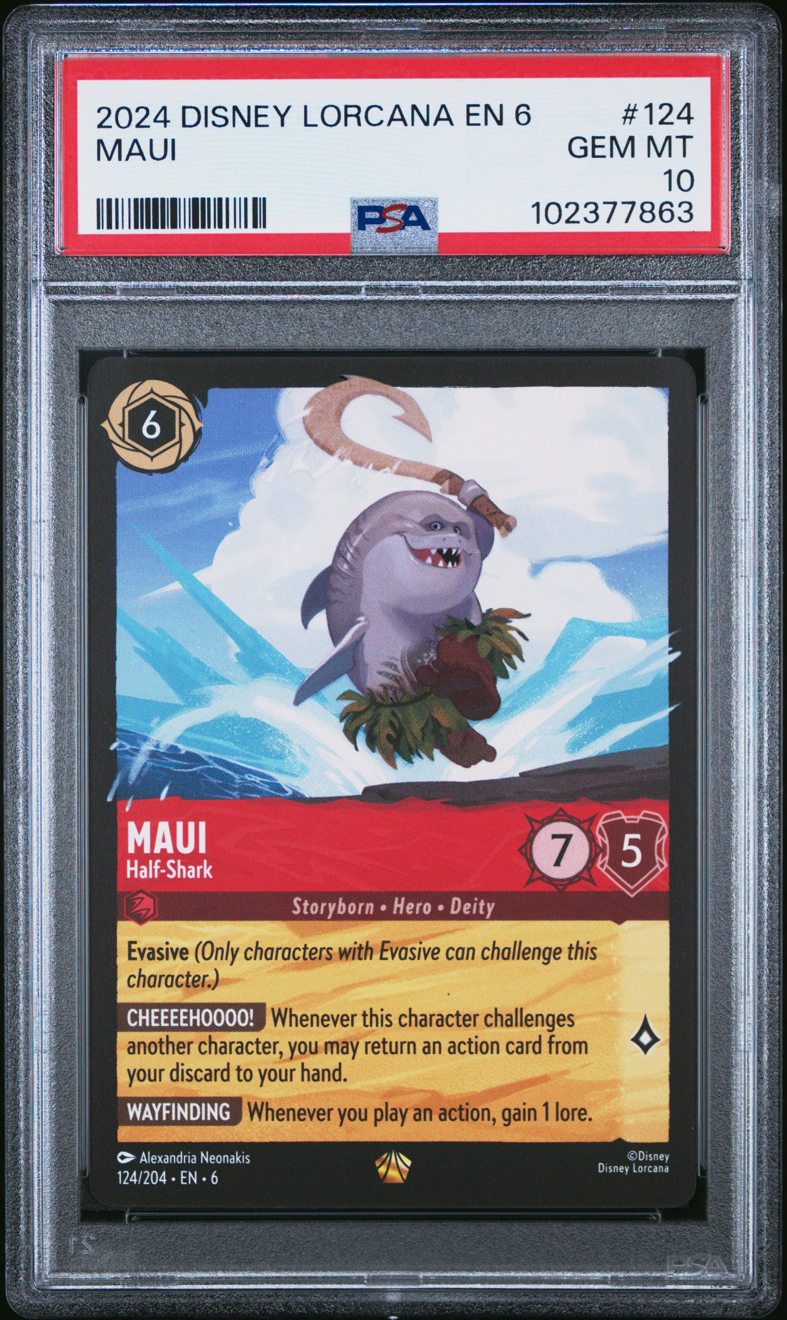 2024 Disney Lorcana En 6-azurite Sea 124 Maui