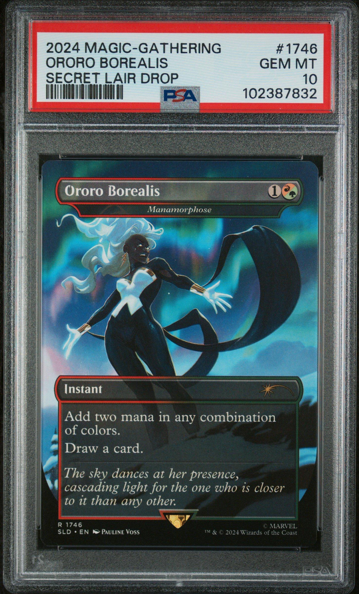 2024 Magic The Gathering Secret Lair Drop 1746 Ororo Borealis PSA 10