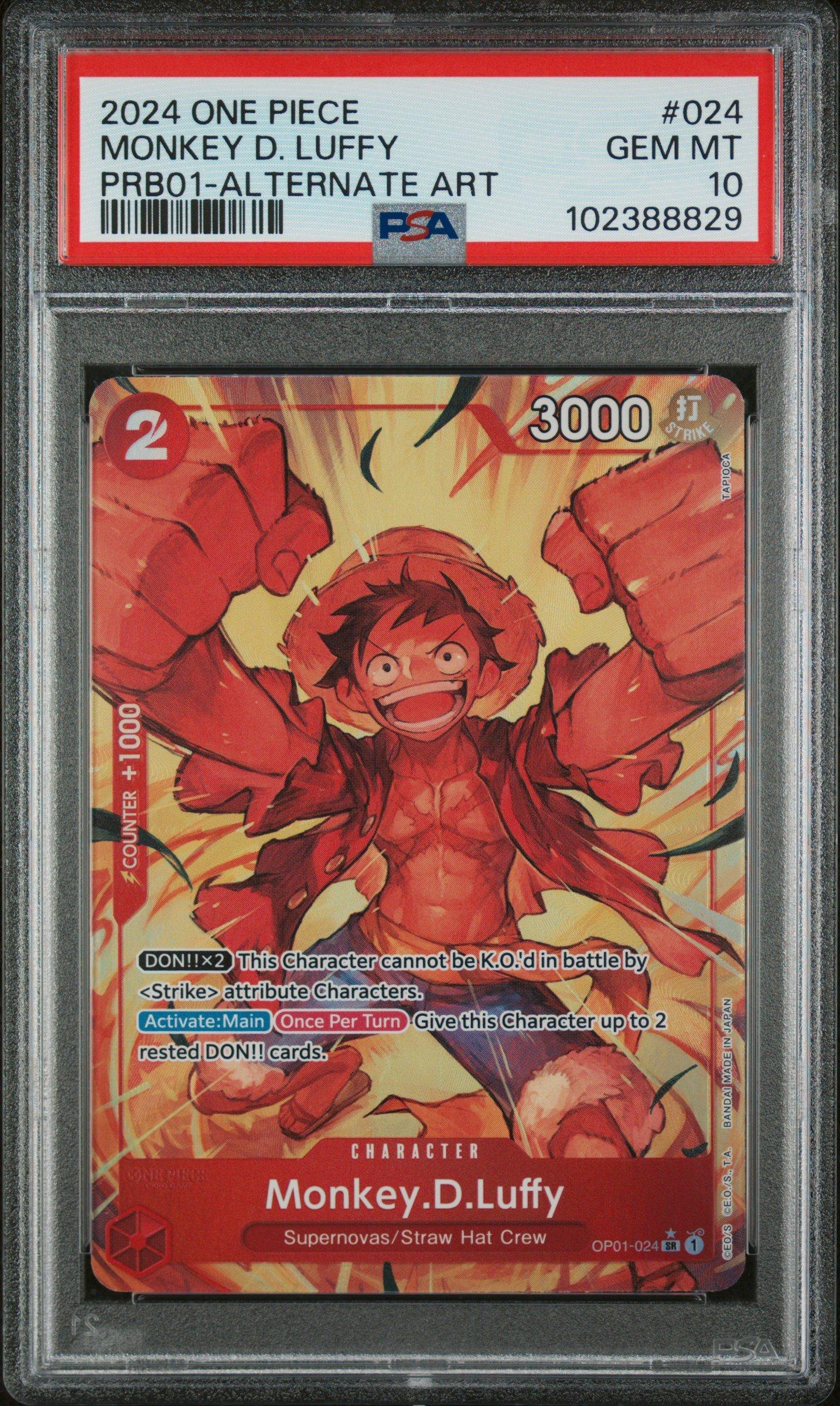 2024 One Piece Prb01-premium Booster -one Piece Card The Best- 024