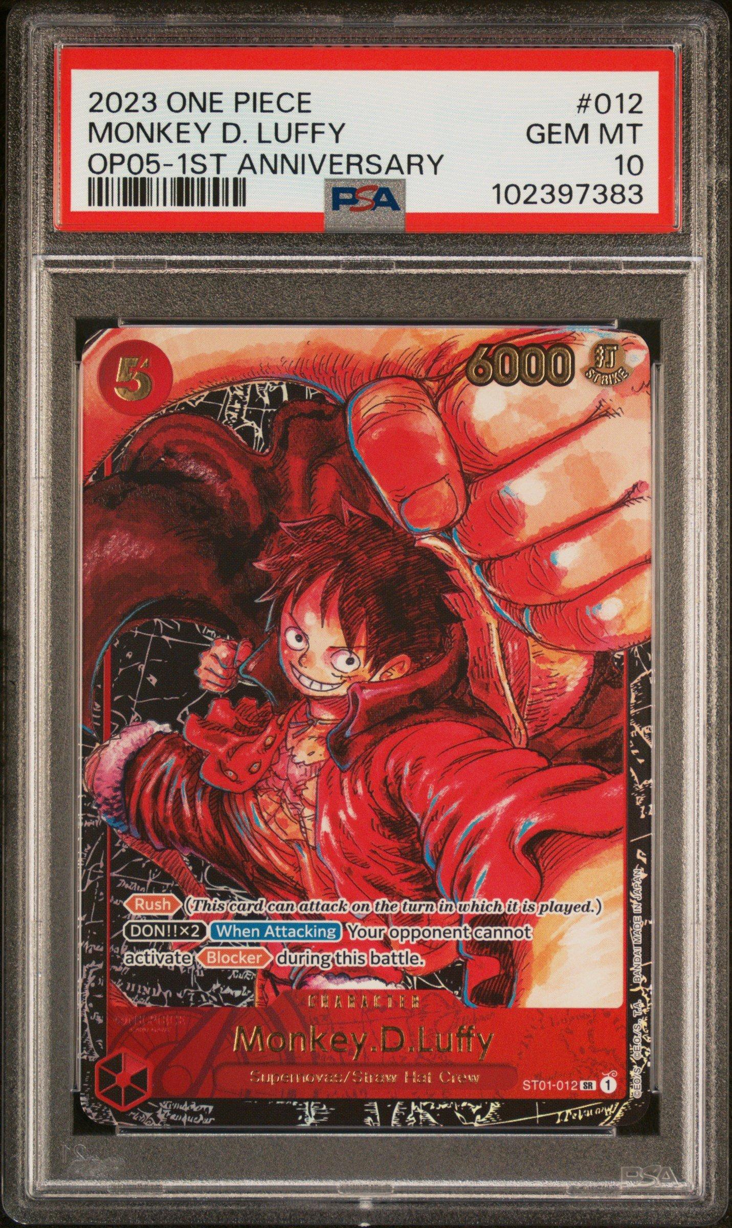 one piece trading card game awakening of the new era One Piece TCG: OP05-119 SEC Alt Art One Piece Card Luffy Gear 5 Awaken