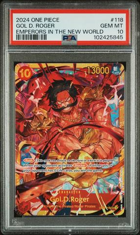PSA 10 Shanks ONE PIECE Card OP09-004 Wanted Emperors in the