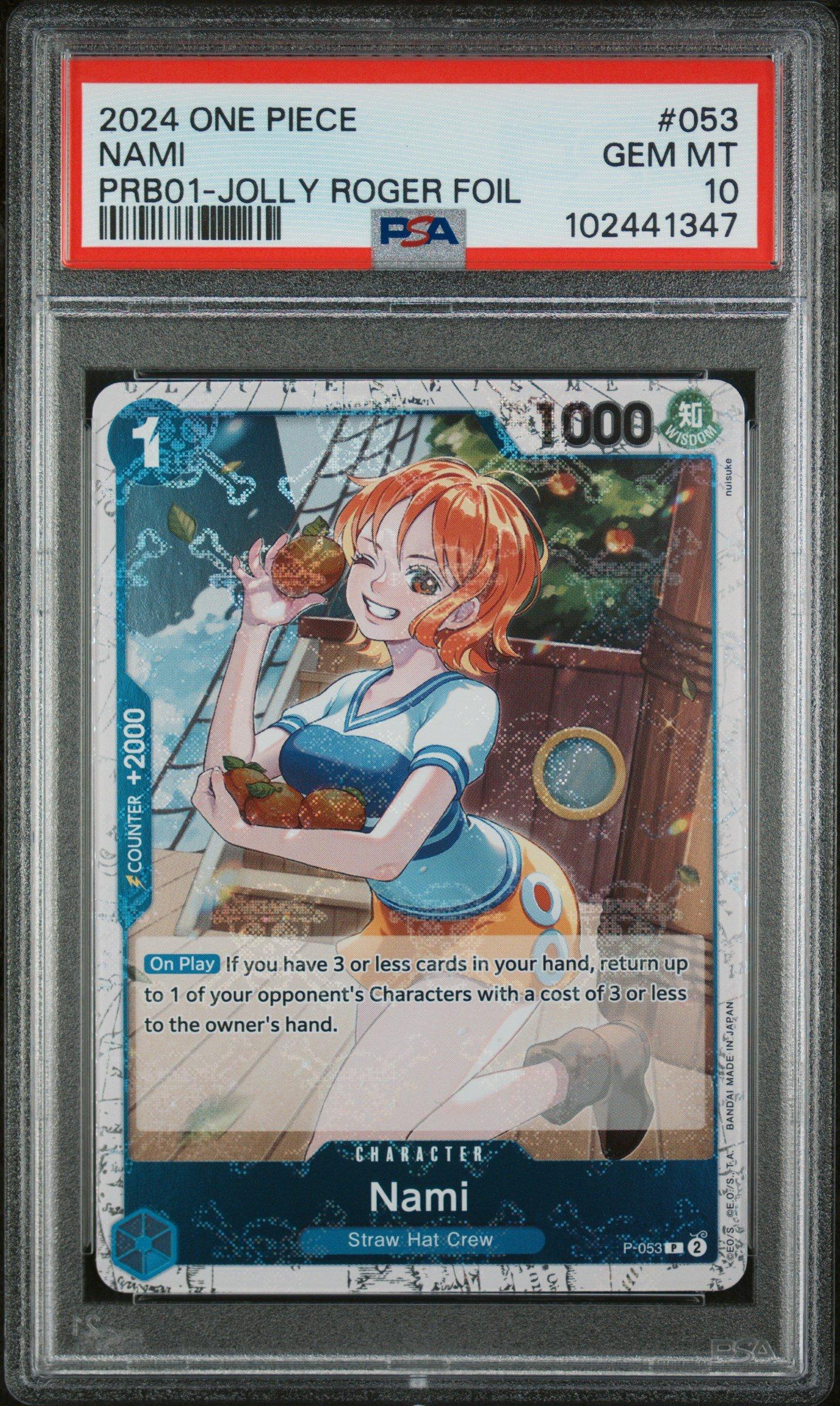 2024 One Piece Prb01-premium Booster -one Piece Card The Best- 053