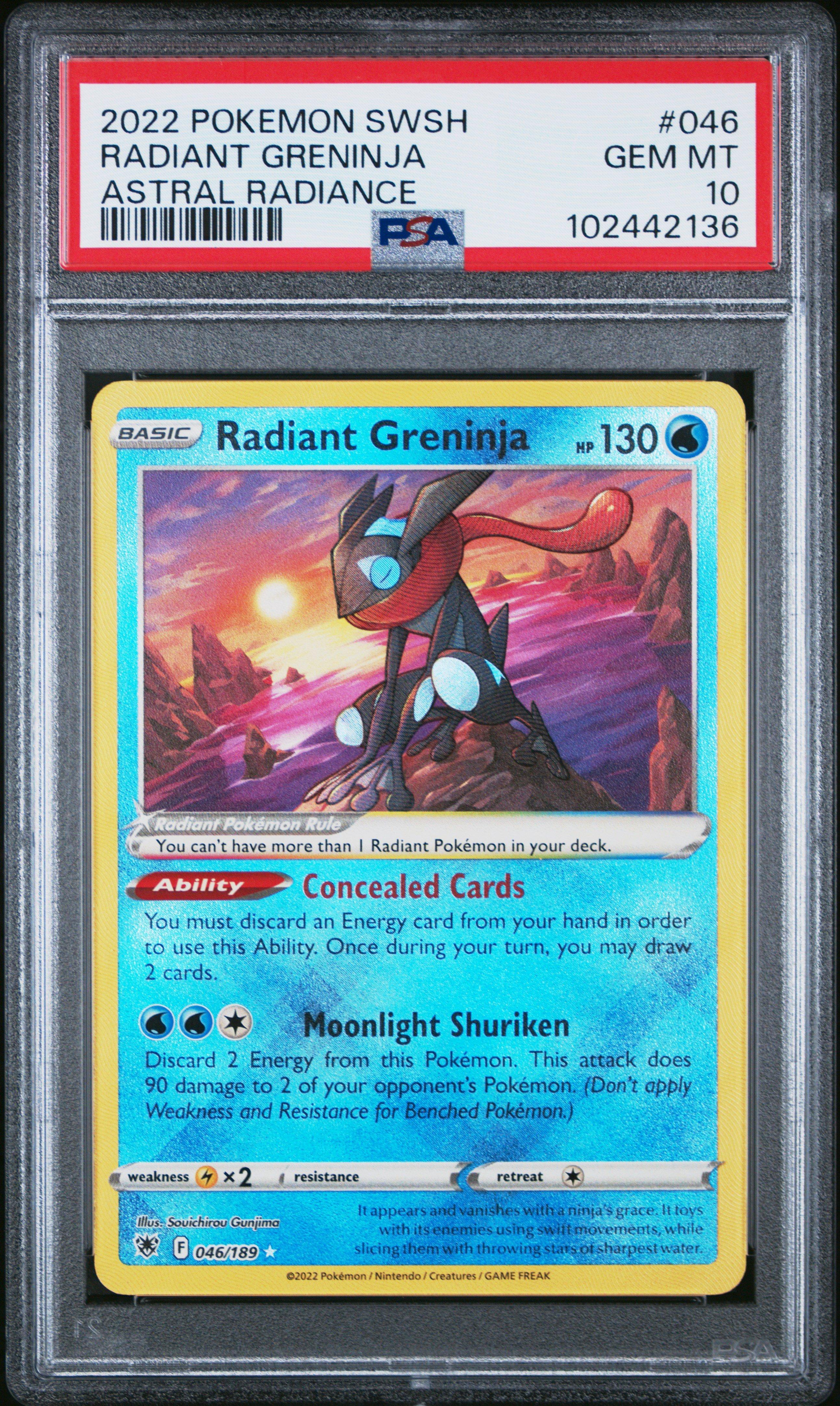 2022 Pokemon Sword & Shield Astral Radiance 046 Radiant Greninja