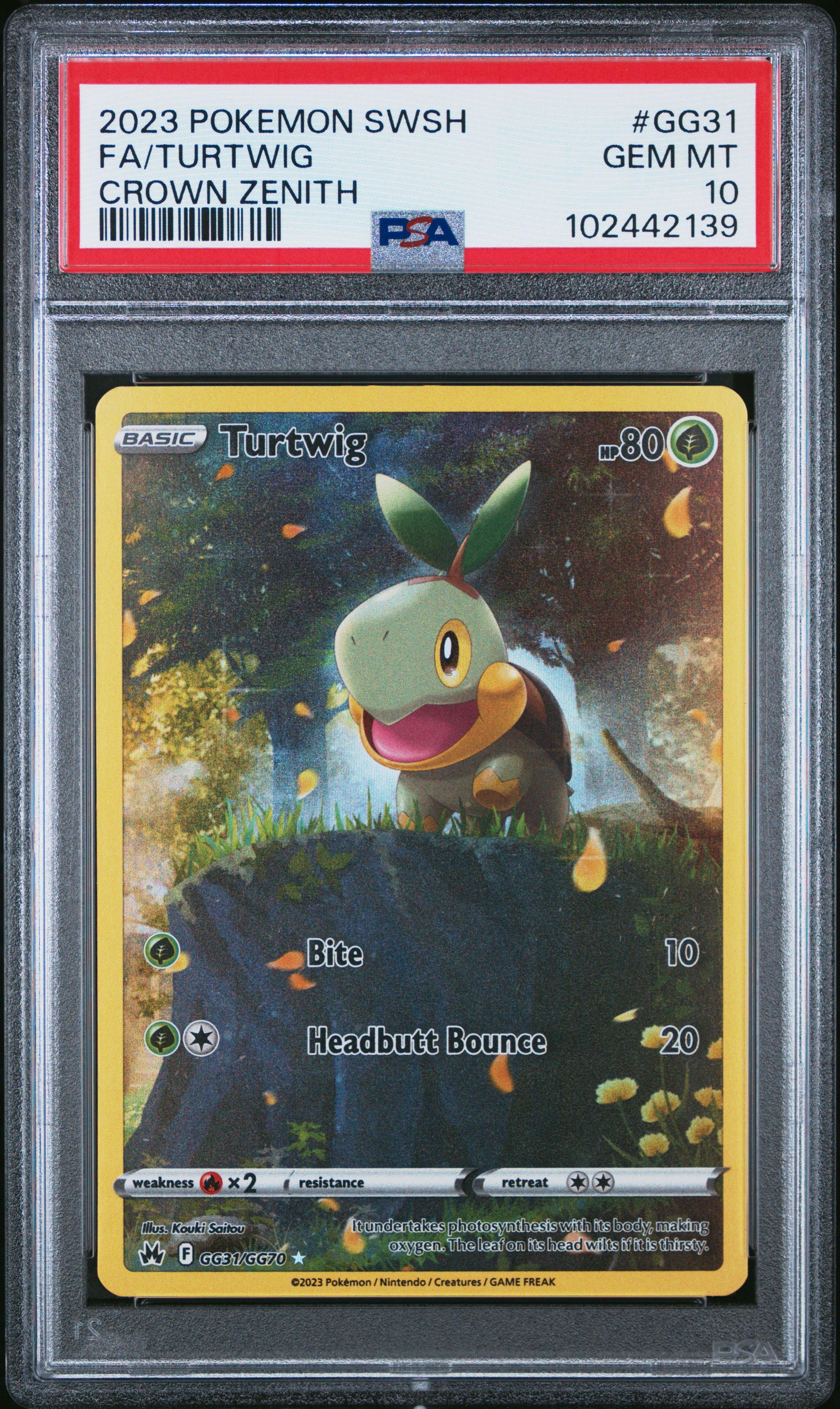 2023 Pokemon Sword And Shield Crown Zenith Gg31 Full Art/turtwig