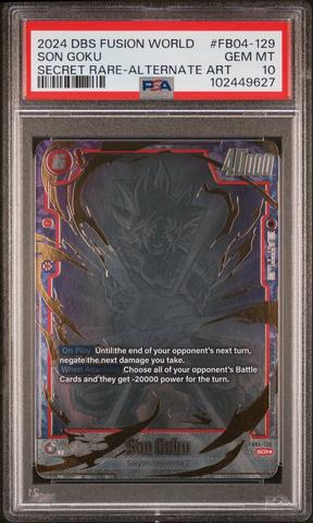 2024 FSN WORLD孫悟空 SCR ☆ FB04-129 PSA10 GameStop 2024 Dragon Ball Super Card Game Fusion World Ultra
