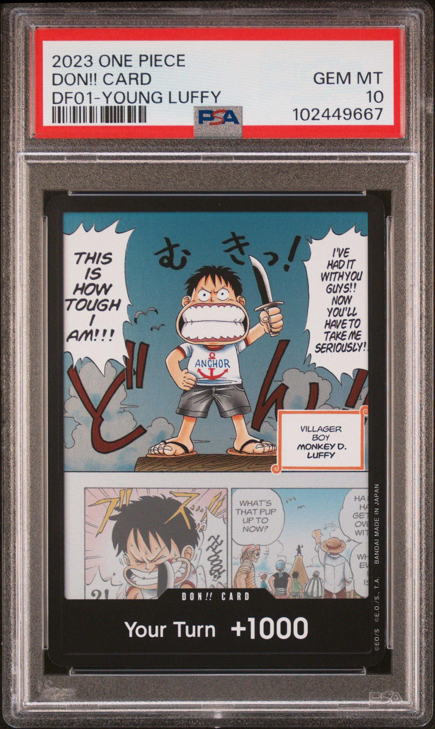 2023 One Piece Goods-devil Fruits Collection Vol.1 Don!! Card Young Luffy PSA 10