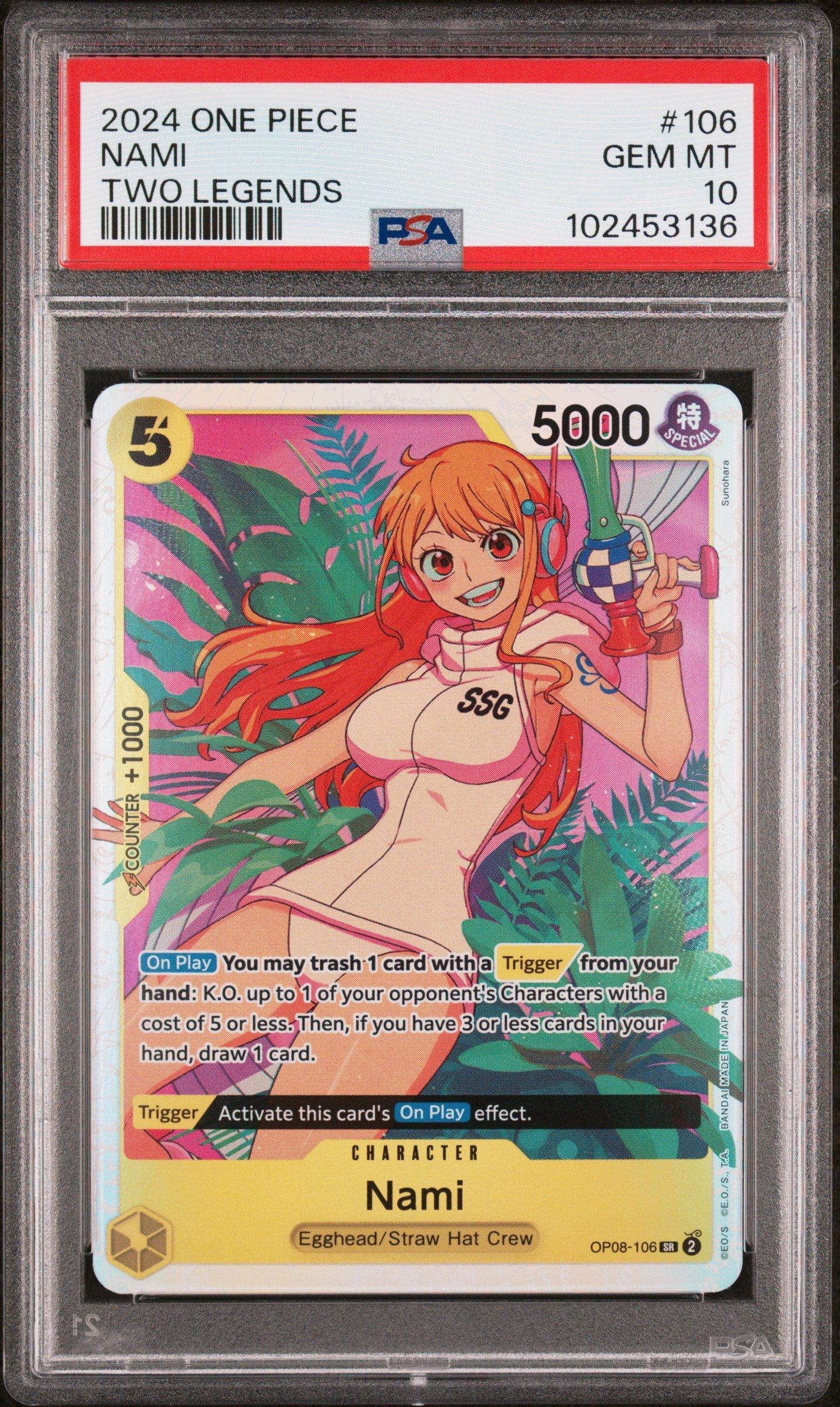 2024 One Piece Op08-two Legends 106 Nami PSA 10 | GameStop