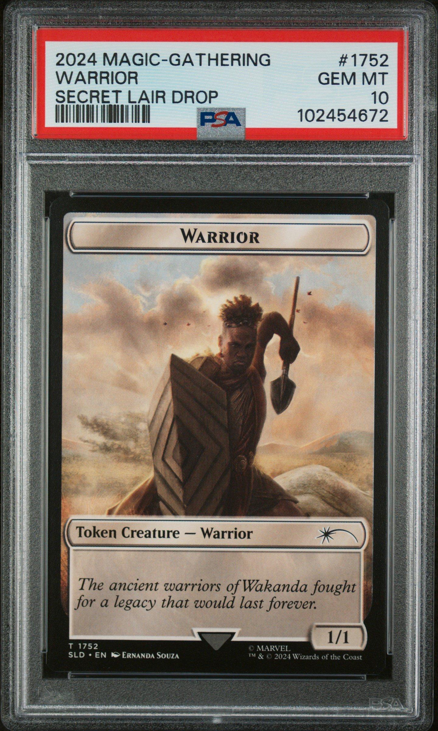 2024 Magic The Gathering Secret Lair Drop 1752 Warrior PSA 10