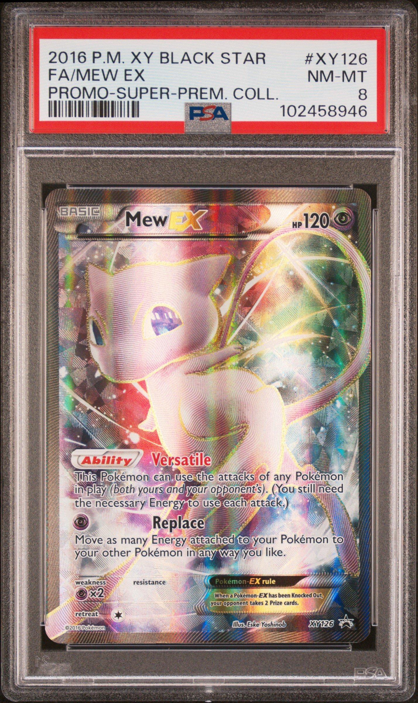 2016 Pokemon Xy Black Star Promo Xy126 Full Art/mew Ex Super