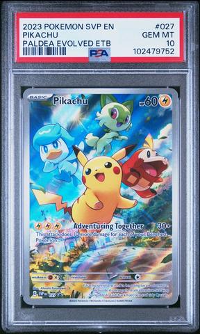 2023 Pokemon Svp En-sv Black Star Promo 027 Pikachu Paldea Evolved