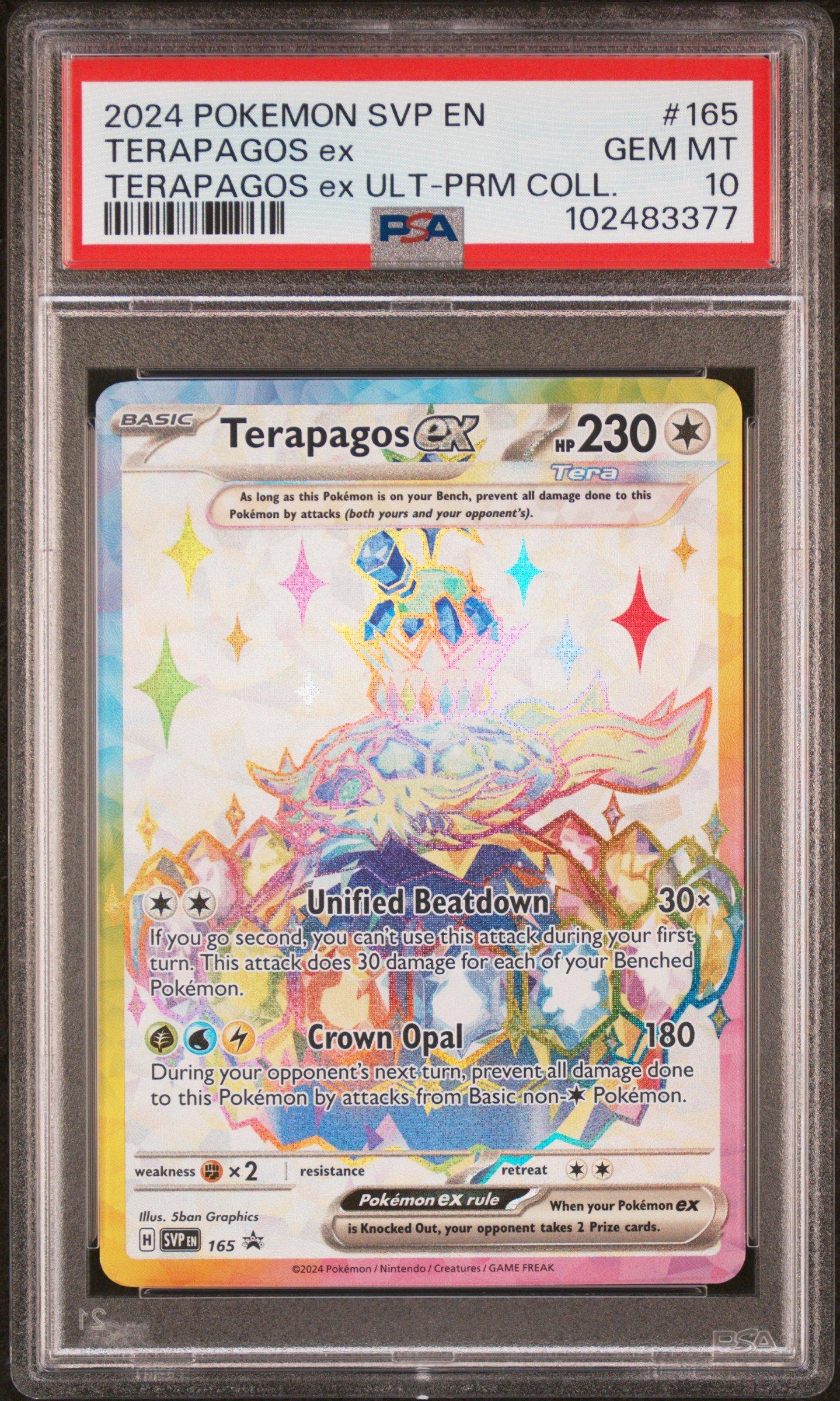 2024 Pokemon Svp En-sv Black Star Promo 165 Terapagos Ex Terapagos