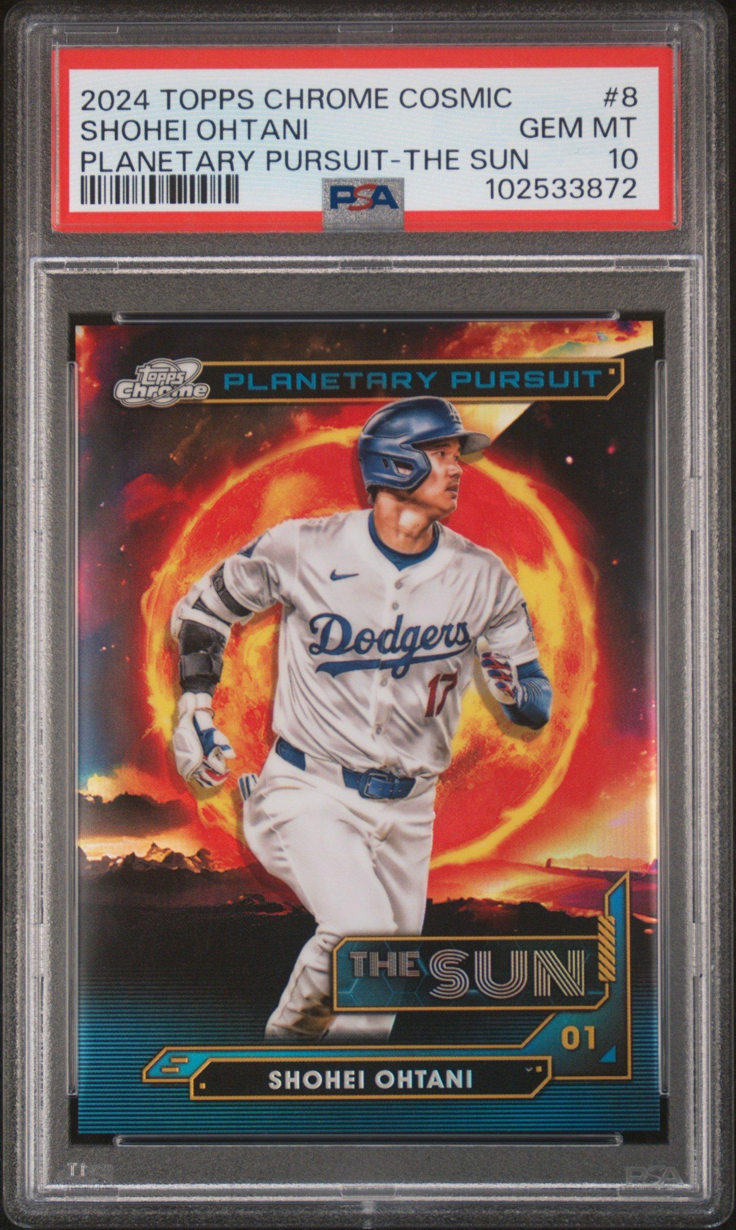 2024 Topps Chrome Cosmic Planetary Pursuit 8 Shohei Ohtani The Sun