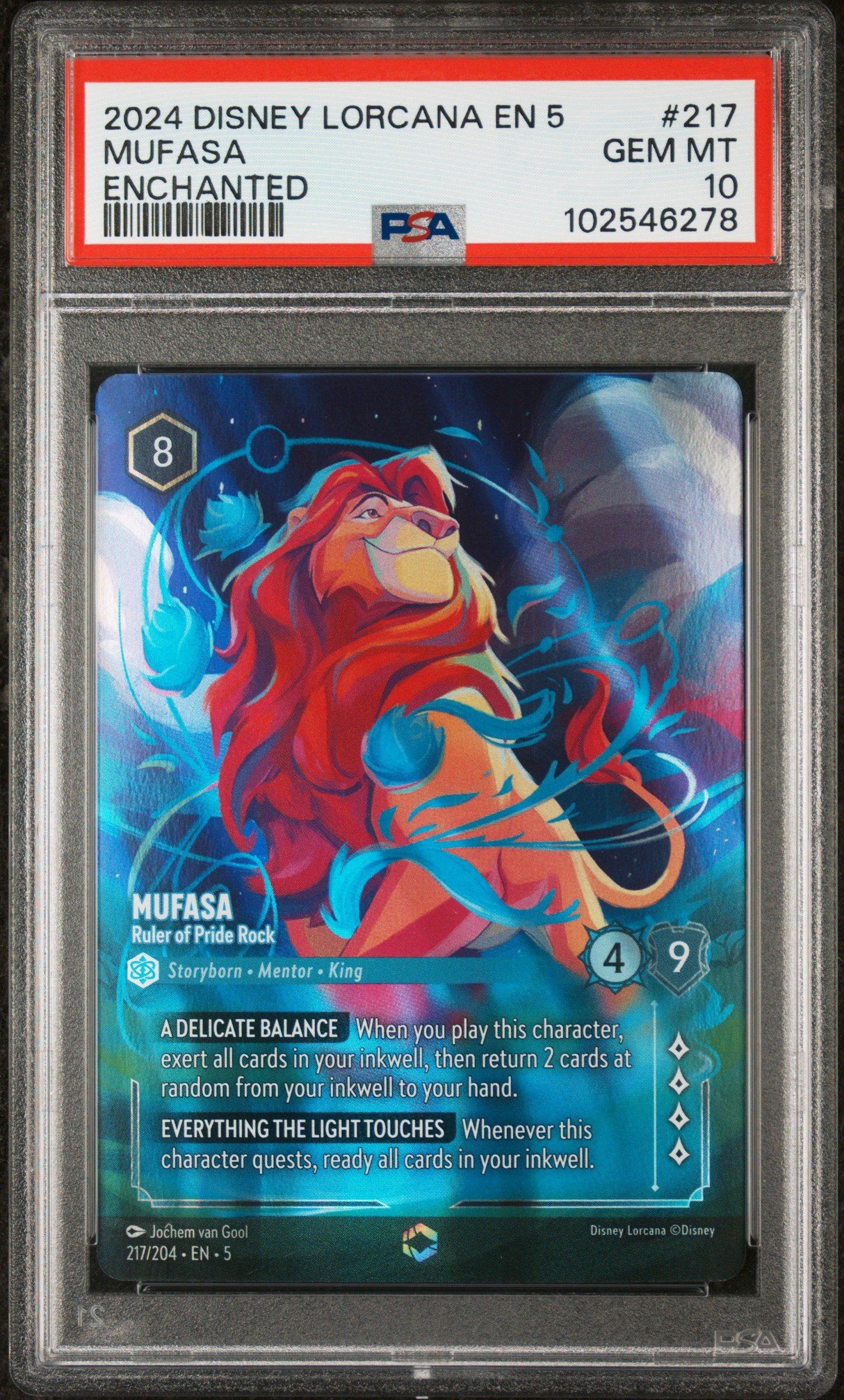 2024 Disney Lorcana En 5-shimmering Skies 217 Mufasa - Ruler Of