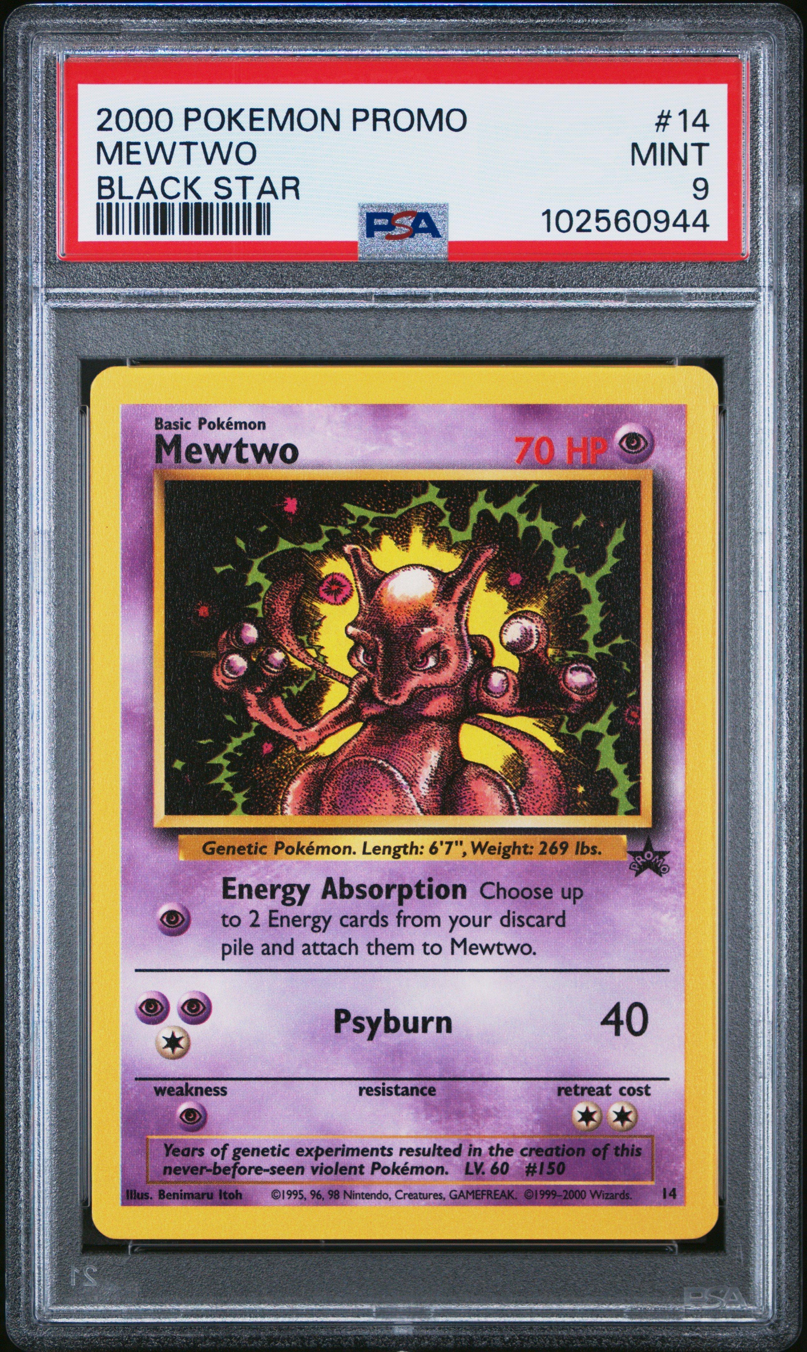 2000 Pokemon Promo Black Star Mewtwo PSA